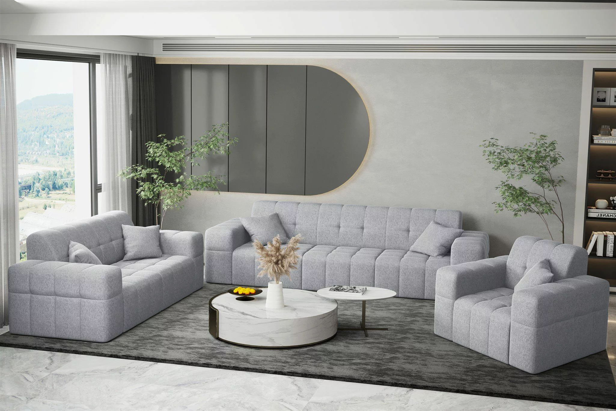 Fun Möbel Polstergarnitur Sofaset Designersofa NANCY günstig online kaufen
