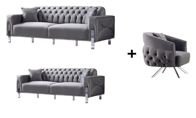 BENEDO MÖBEL Polstergarnitur Carla Sofa Handarbeit Massivholz Hochwertiger günstig online kaufen