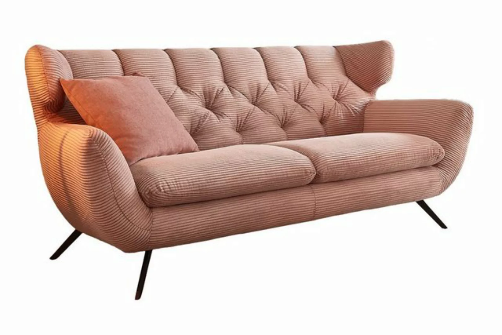 KAWOLA Sofa CHARME, 2-Sitzer od. 2,5-Sitzer, Velvet od. Cord, versch. Farbe günstig online kaufen