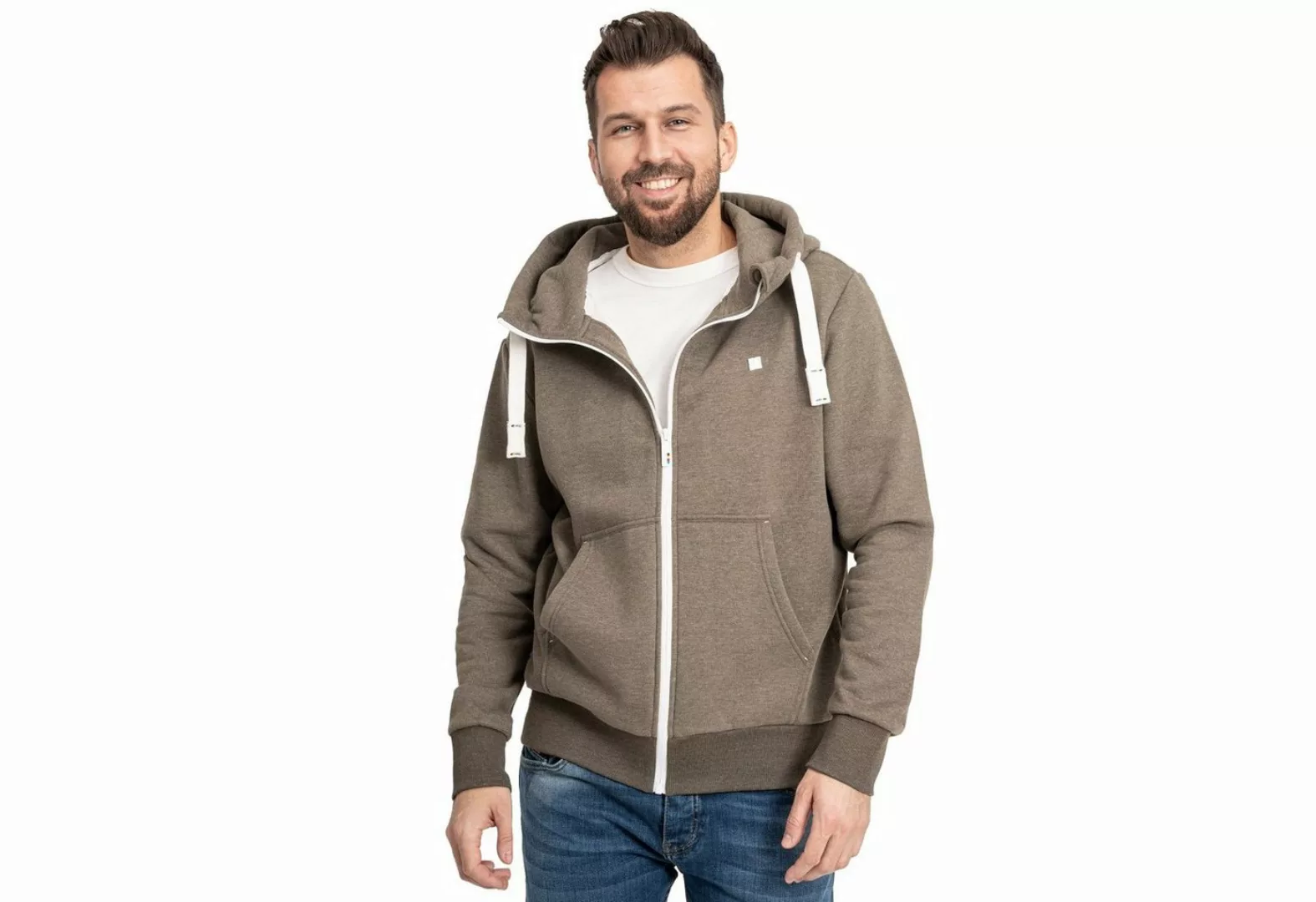 DEPROC Active Longpullover FinnDC Herren Zip-Hoodie günstig online kaufen