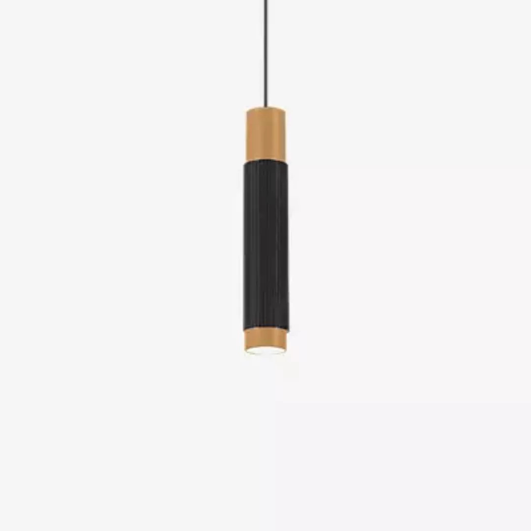 Wever & Ducré Trace 2.0 Pendelleuchte LED, schwarz/champagner - 3.000 K günstig online kaufen