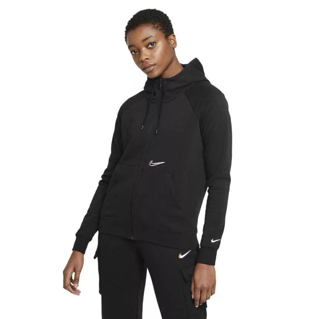 Nike Sportswear Essential Print Kapuzenpullover XS Black günstig online kaufen