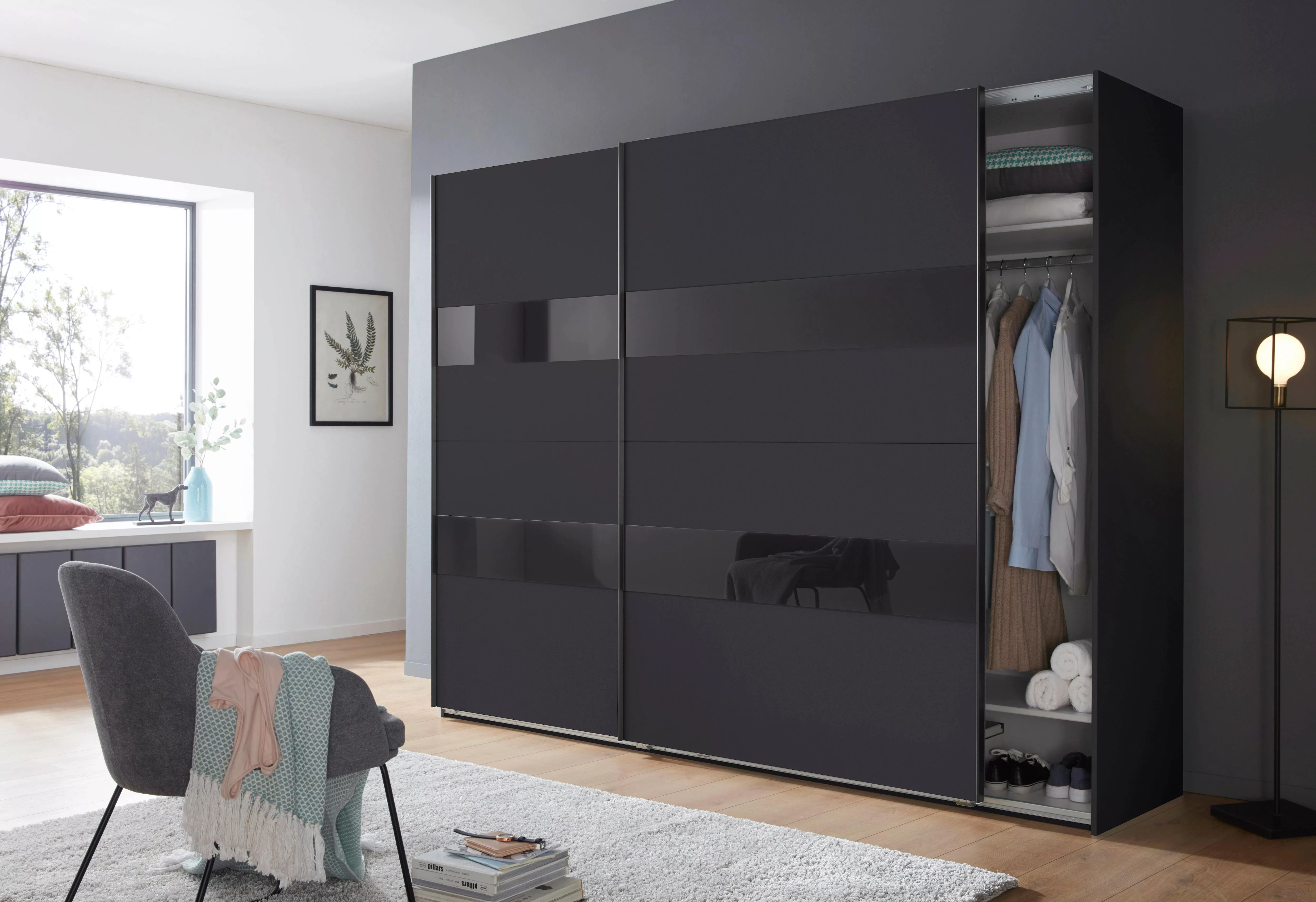 Wimex Schwebetürenschrank "Altona", mit Glaselementen und zusätzlichen Einl günstig online kaufen