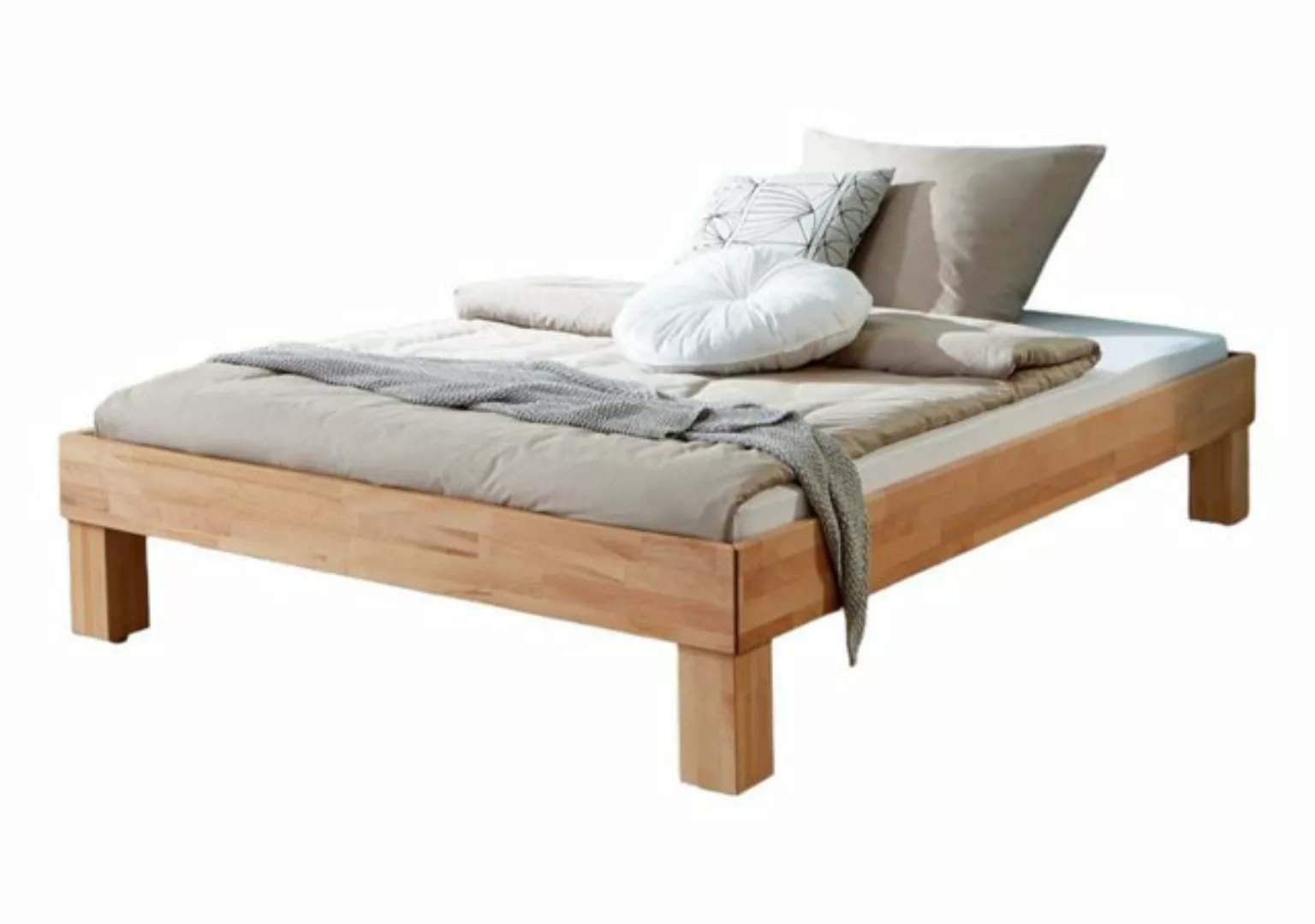 58 aufm Kessel Bettgestell Girte 95x205x37 Massivholz Kernbuche geölt 11325 günstig online kaufen