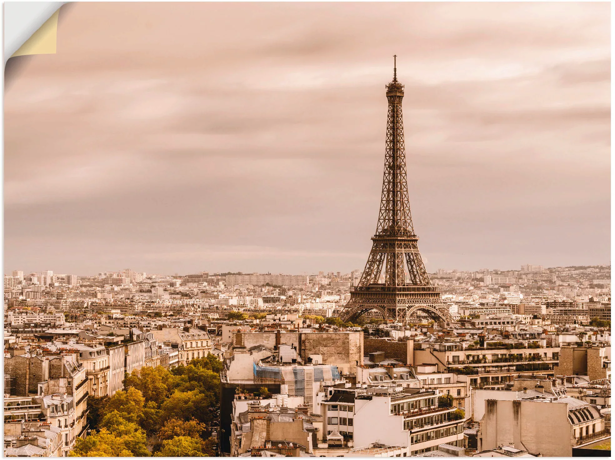 Artland Wandbild "Paris Eiffelturm I", Frankreich, (1 St.), als Alubild, Ou günstig online kaufen