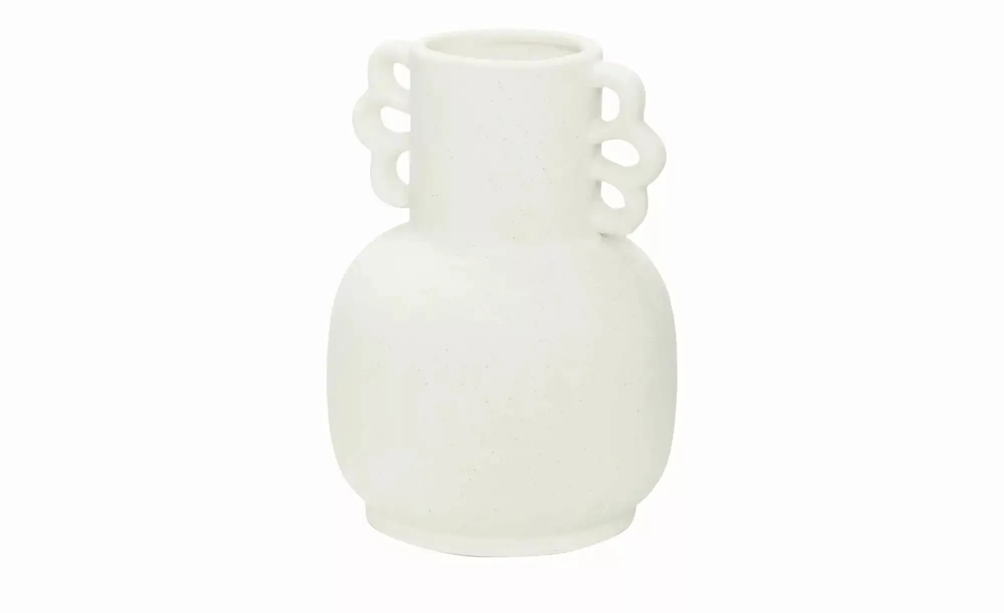 HOME STORY Vase   ¦ weiß ¦ Porzellan ¦ Maße (cm): H: 14,9  Ø: 11 Accessoire günstig online kaufen