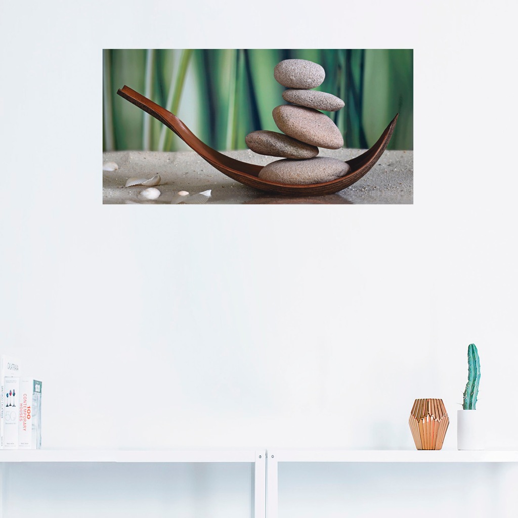 Artland Wandbild »Gleichgewicht«, Zen, (1 St.), als Leinwandbild, Poster, W günstig online kaufen