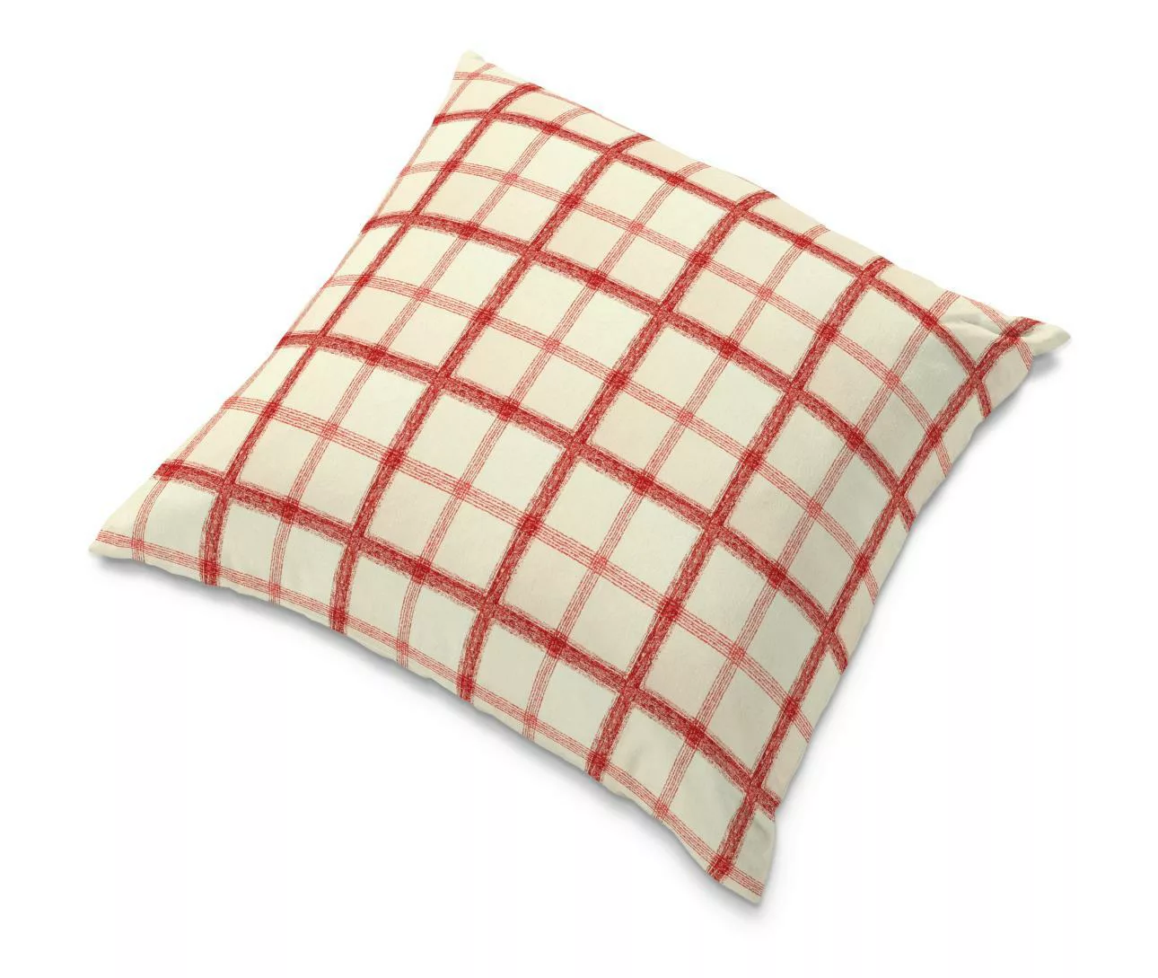 Kissenhülle Tomelilla, rot-creme, 55 x 55 cm, Avinon (131-15) günstig online kaufen