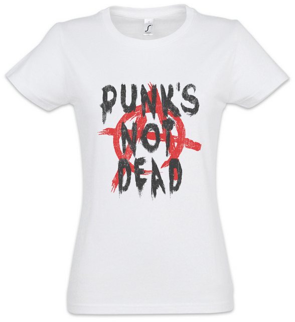 Urban Backwoods Print-Shirt Punk's Not Dead I Damen T-Shirt Music Anarchy U günstig online kaufen