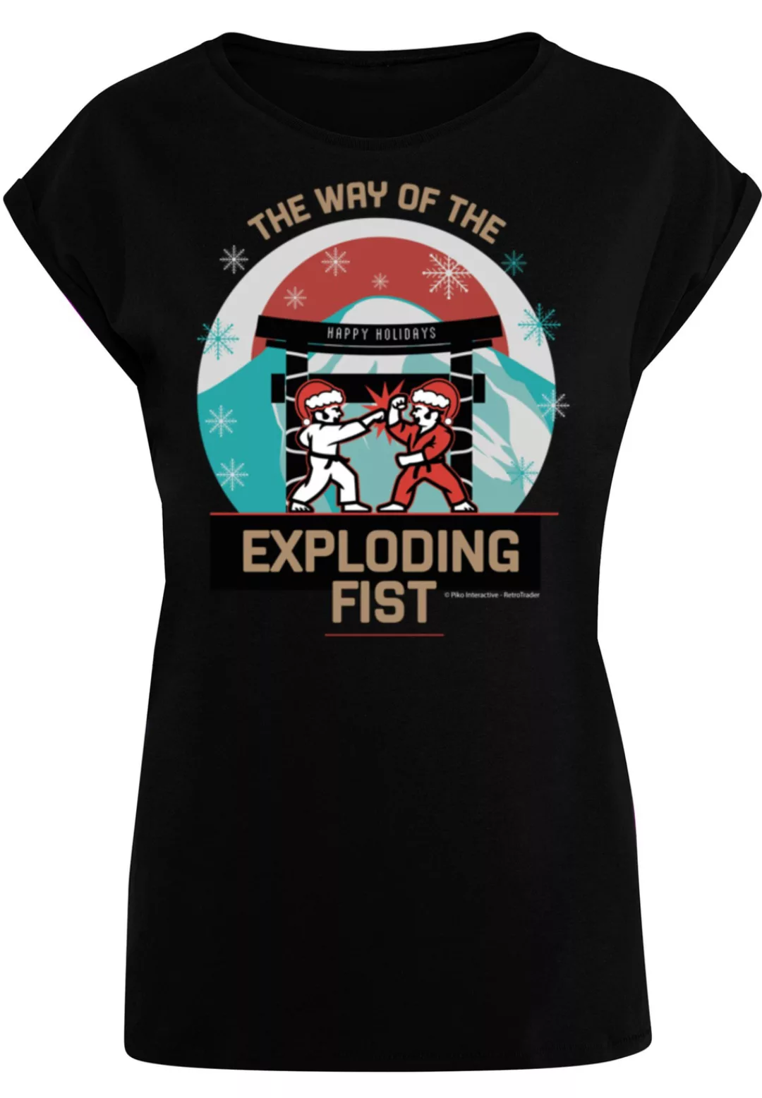 F4NT4STIC T-Shirt "Retro Gaming Way of the Exploding Fist Christmas", Print günstig online kaufen