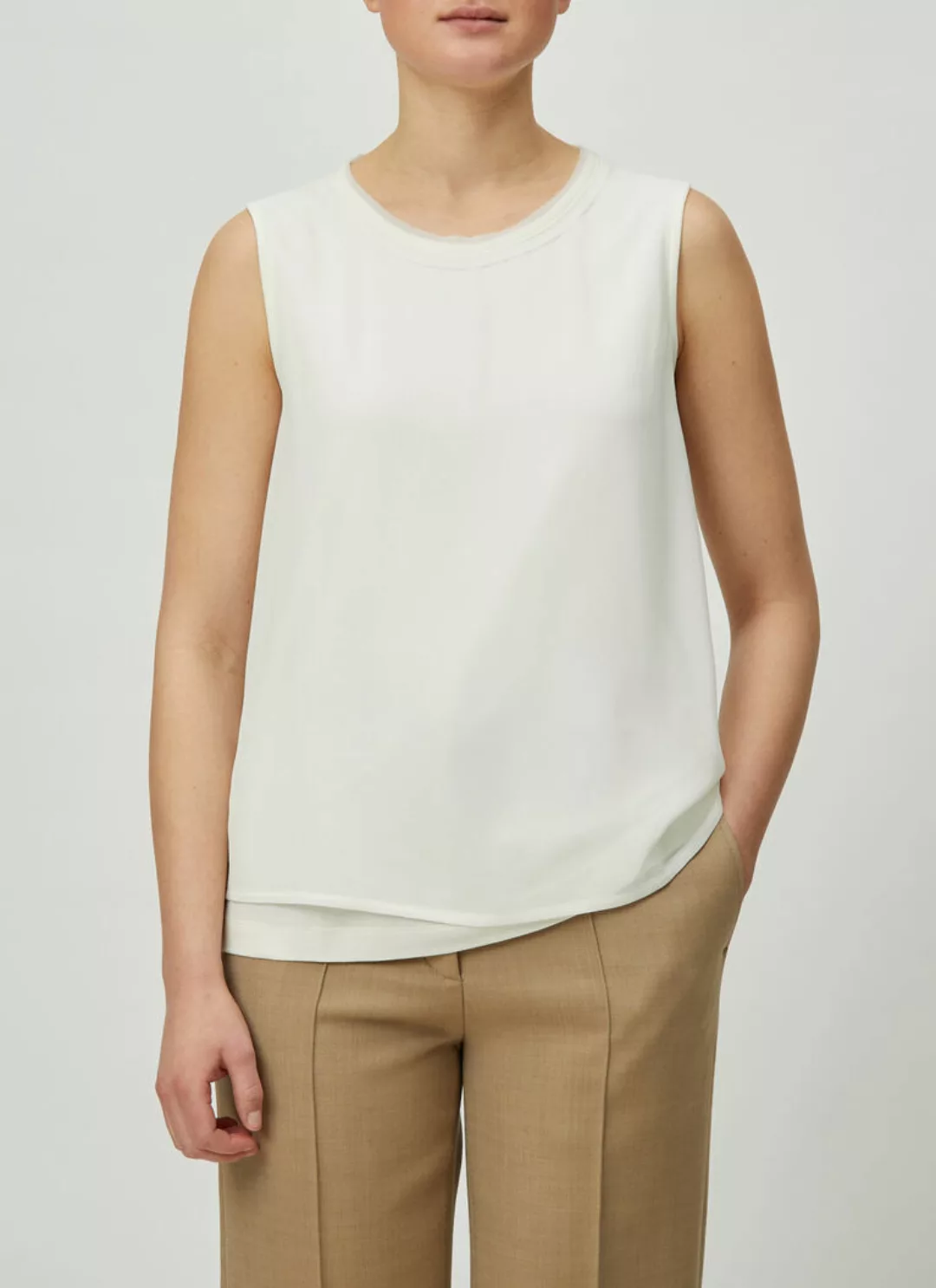 Ärmelloses Shirt Baumwoll-Modal-Mischung günstig online kaufen