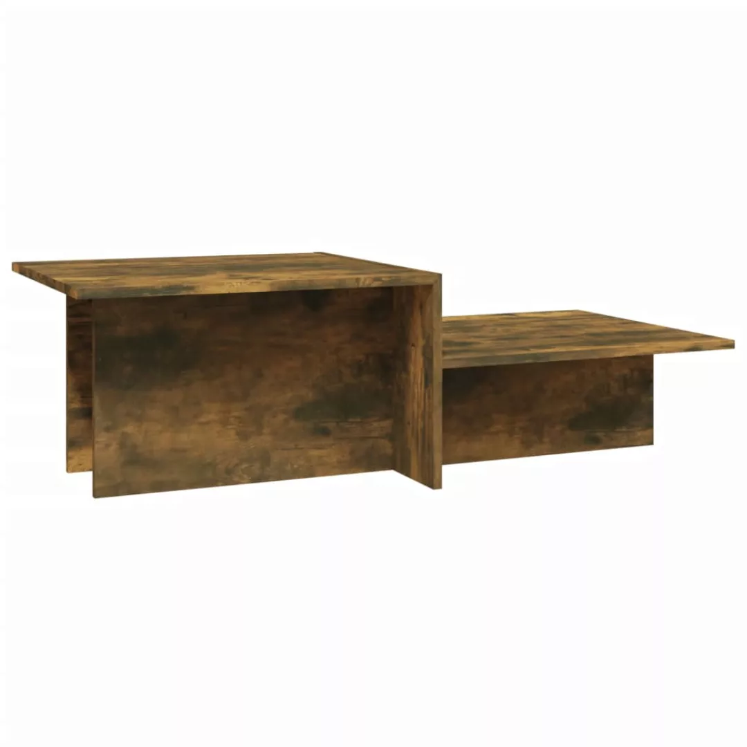 Vidaxl Couchtisch Räuchereiche 111,5x50x33 Cm Holzwerkstoff günstig online kaufen