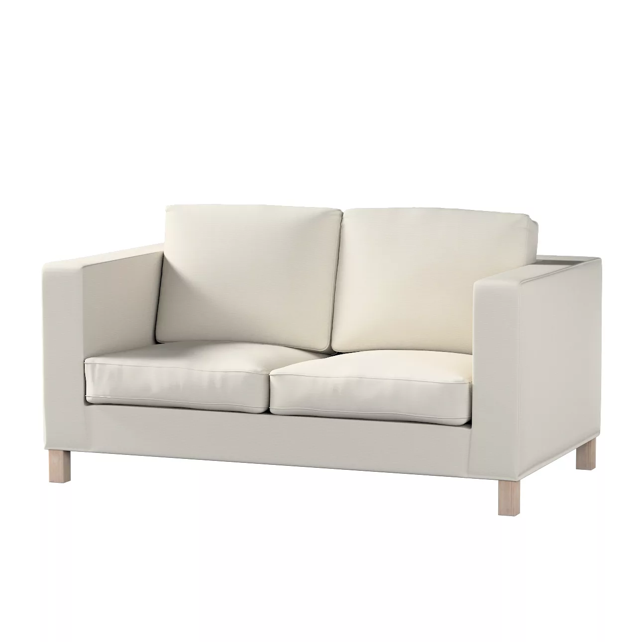 Bezug für Karlanda 2-Sitzer Sofa nicht ausklappbar, kurz, hellgrau , 60cm x günstig online kaufen