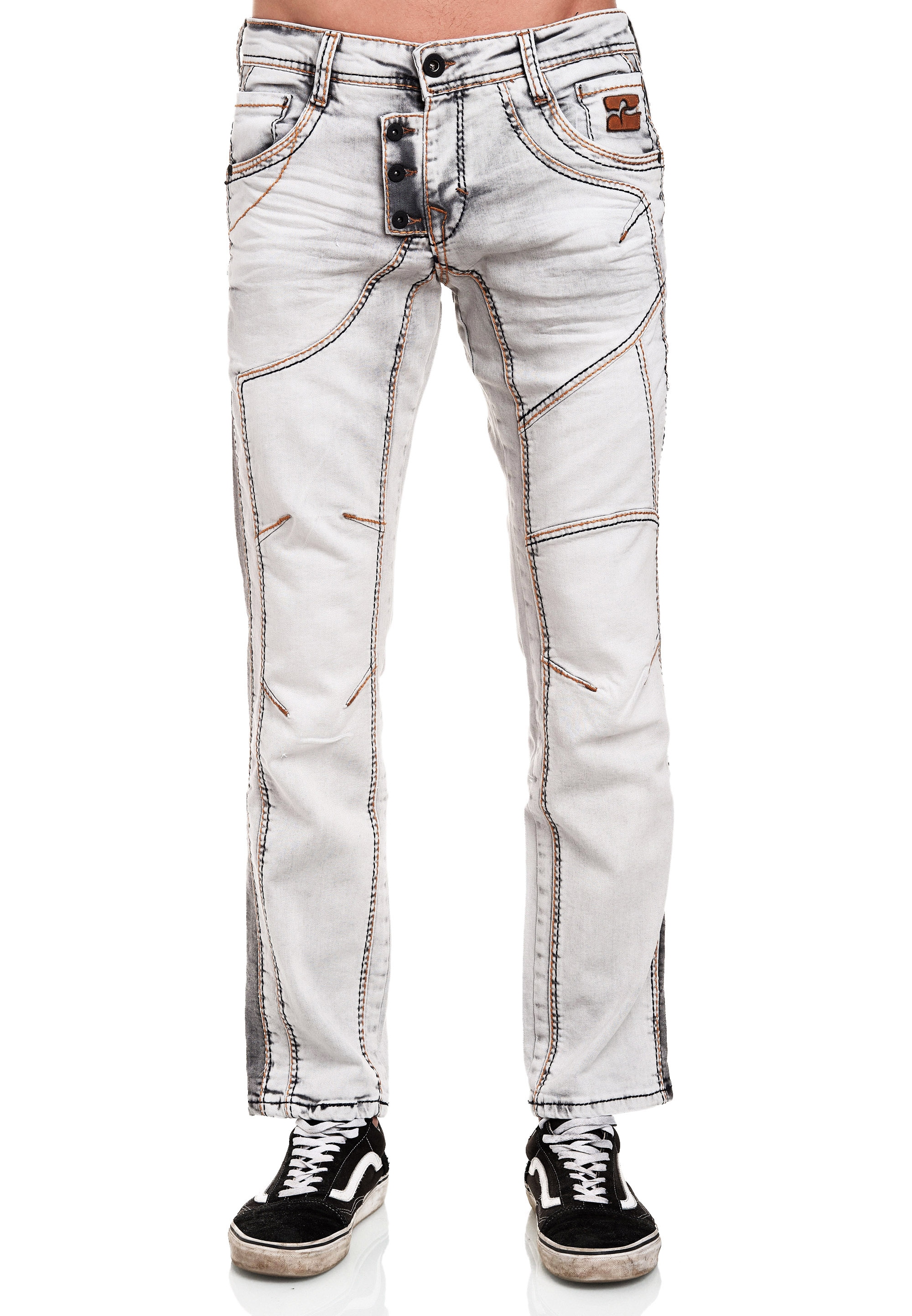 Rusty Neal Straight-Jeans »Atlanta« mit lässigen Ziernähten günstig online kaufen