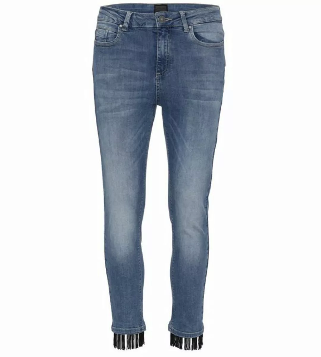 incasual 7/8-Jeans Ankle-Jeans koerpernah mit dekorativem Saumabschluss günstig online kaufen