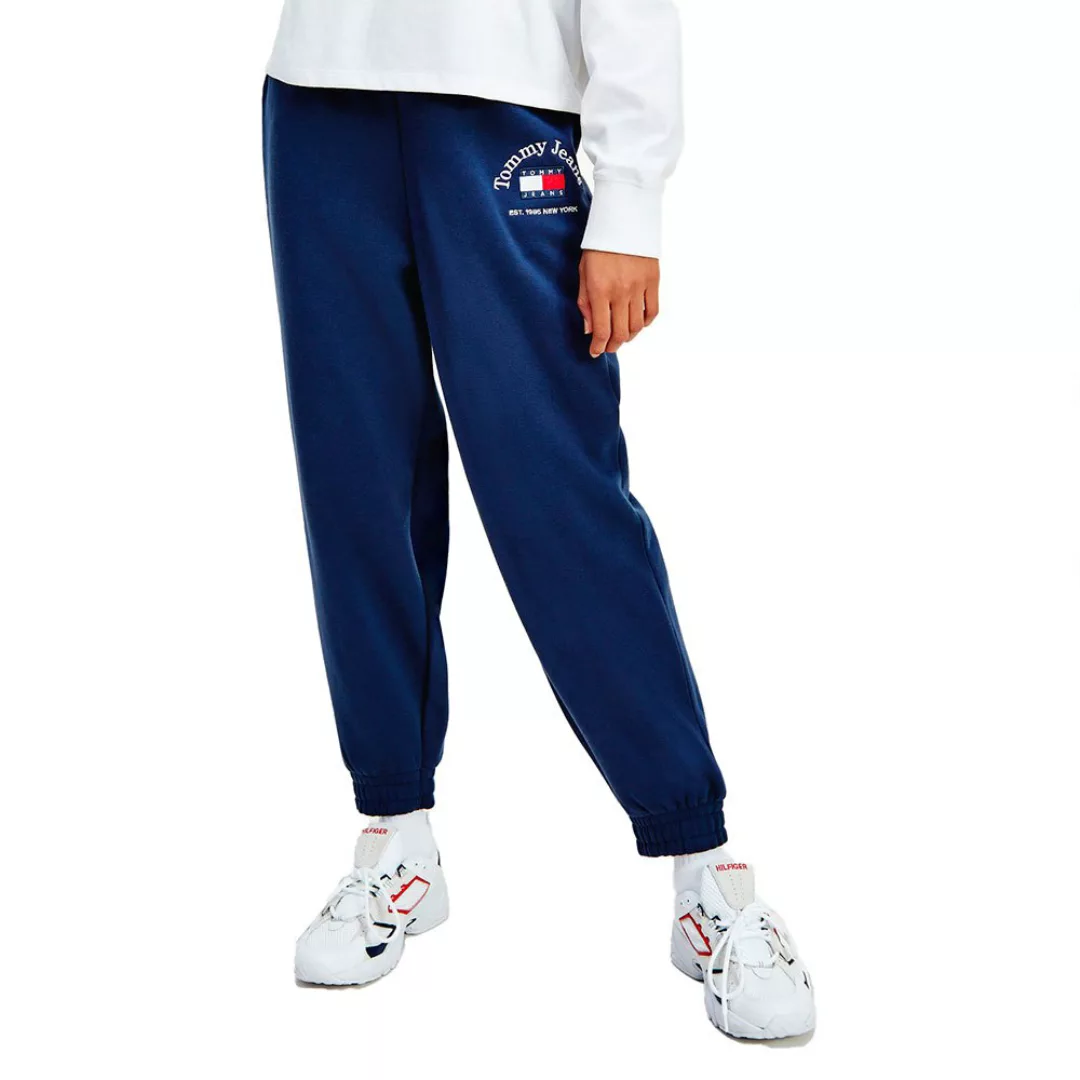 Tommy Jeans – Jogginghose in Marineblau mit Flaggenlogo günstig online kaufen