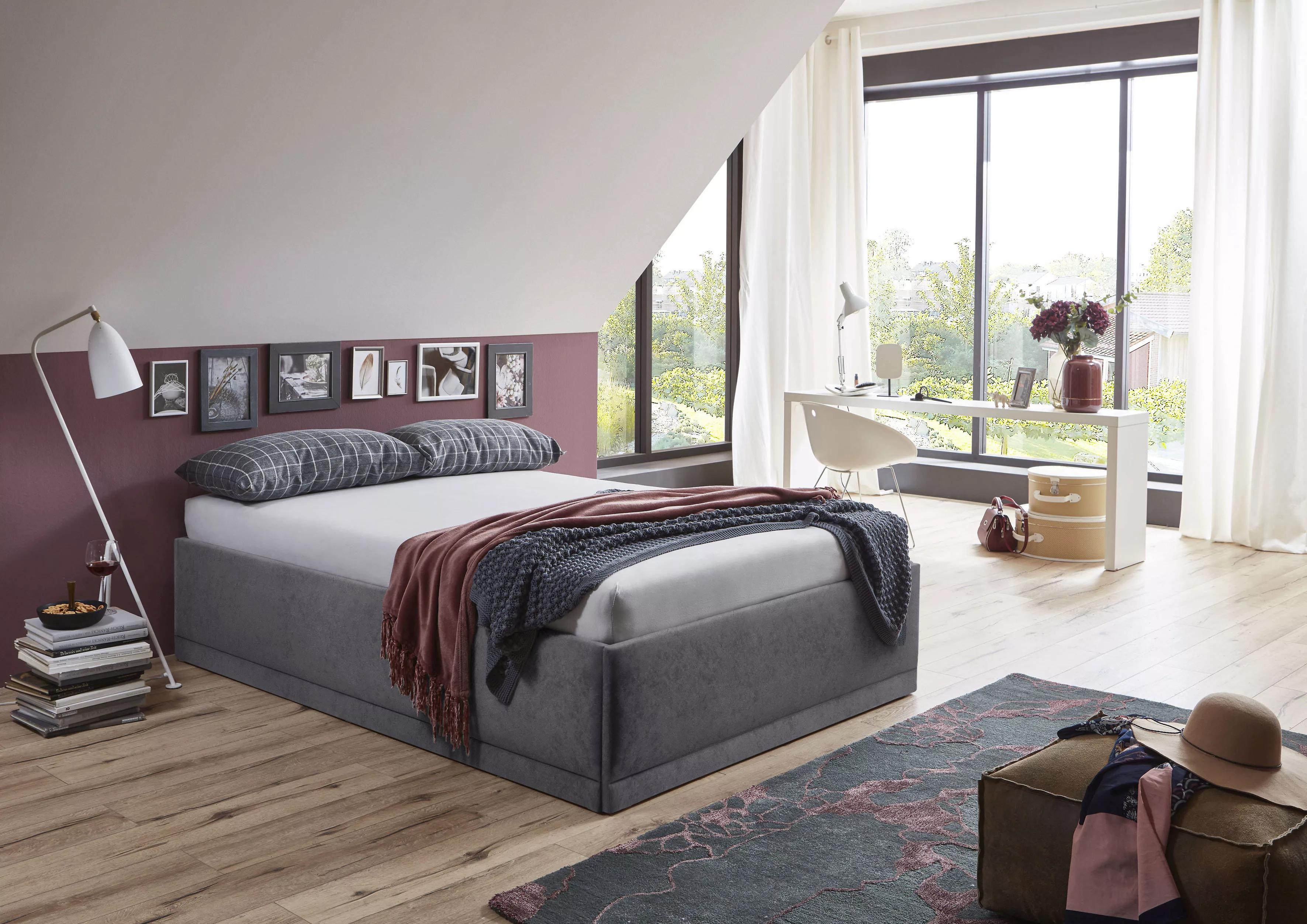 Westfalia Schlafkomfort Polsterbett Texel, Standardhöhe mit Zierkissen, Bet günstig online kaufen