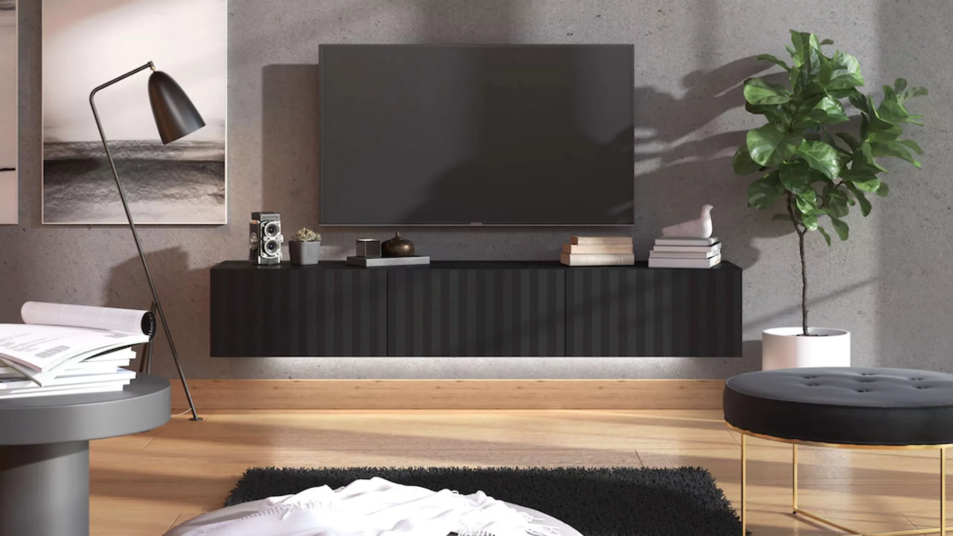 INOSIGN TV-Board "Antibes Lowboard, Breite 192/154 cm, TV-Schrank, TV-Ständ günstig online kaufen