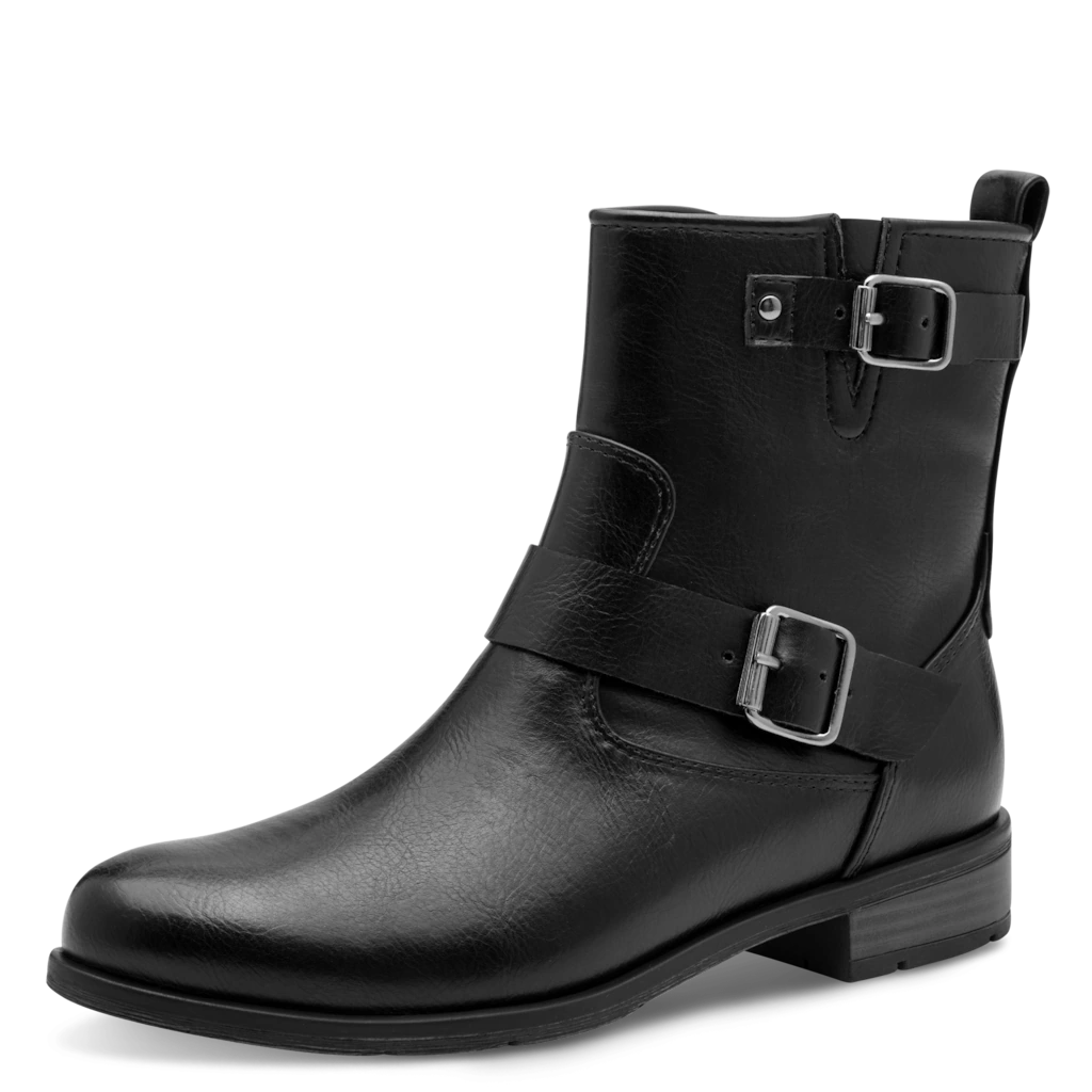 MARCO TOZZI Stiefelette, Blockabsatz, Bikerboots mit Zierschnalle und verst günstig online kaufen
