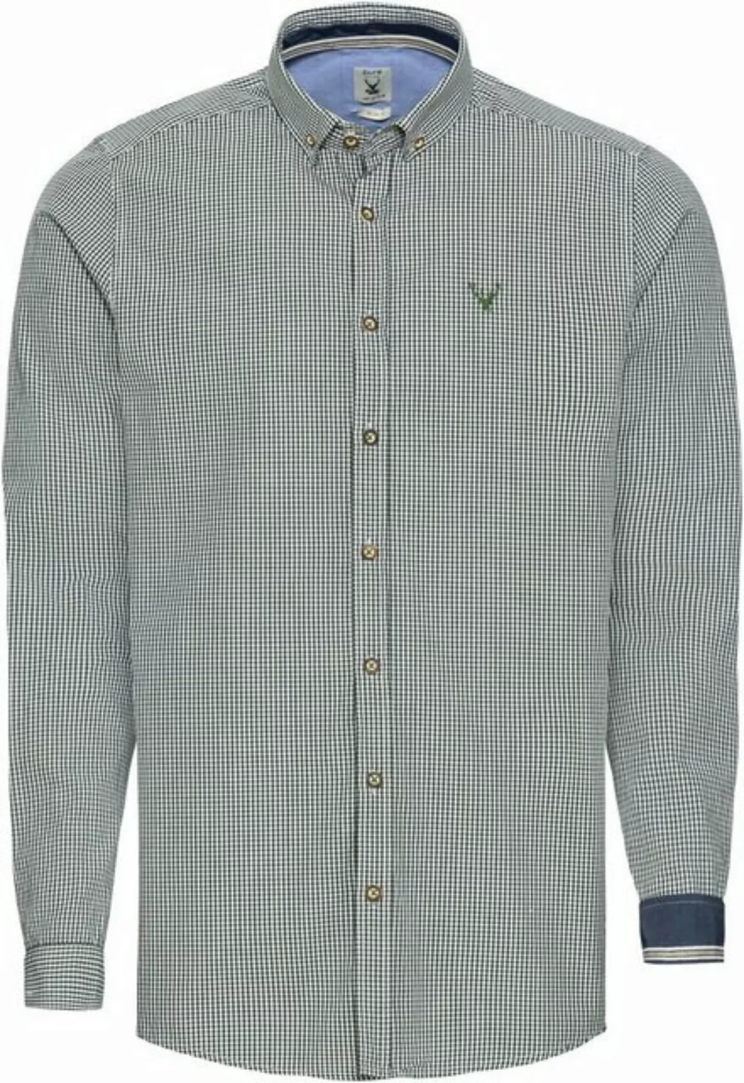 Pure Trachtenhemd Karo-Hemd Slim Fit günstig online kaufen