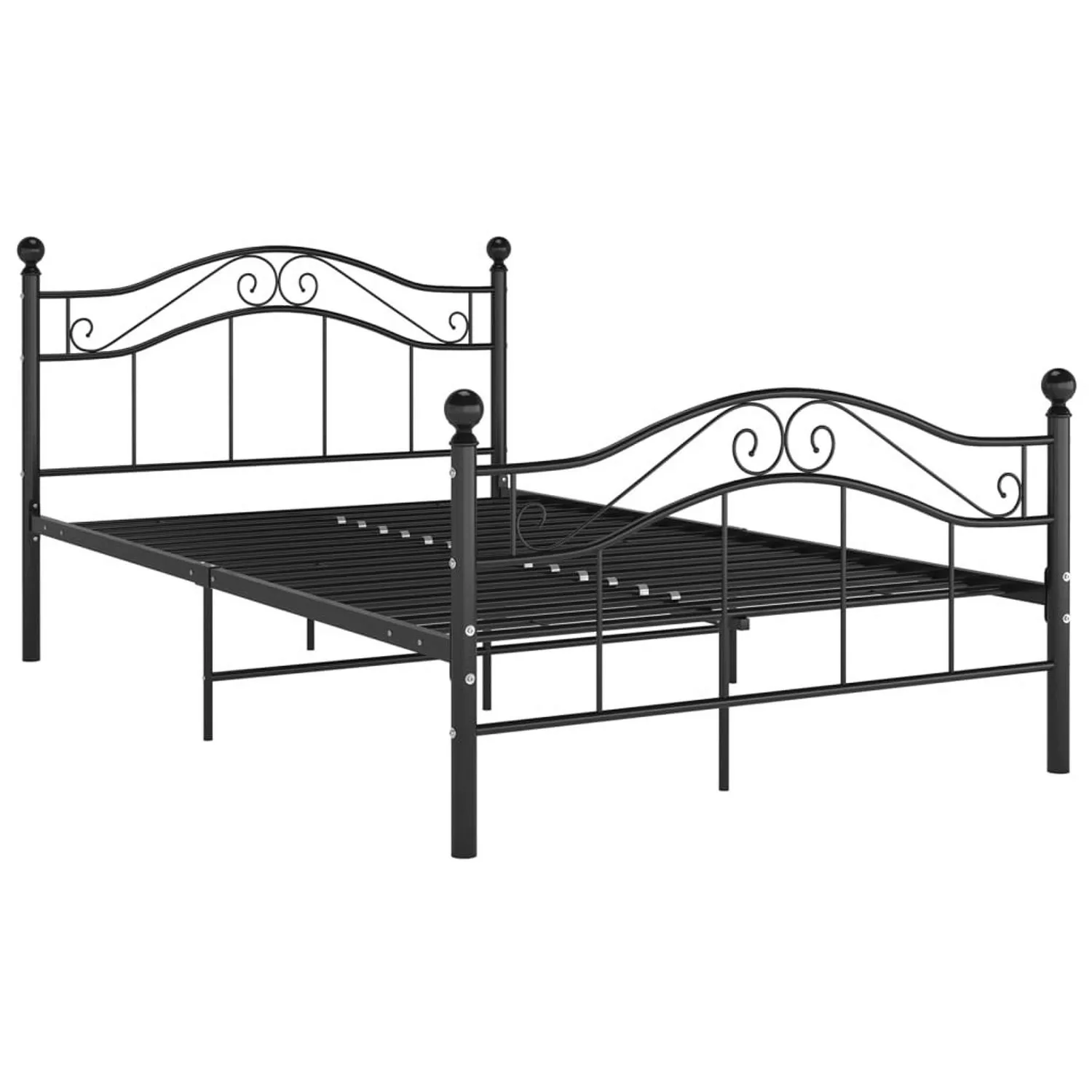 Bett Schwarz Metall 120x200 Cm günstig online kaufen