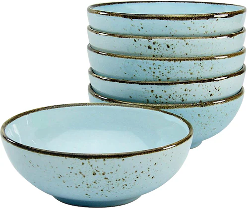 CreaTable Schalen-Set NATURE COLLECTION hellblau Steinzeug D: ca. 16,5 cm günstig online kaufen