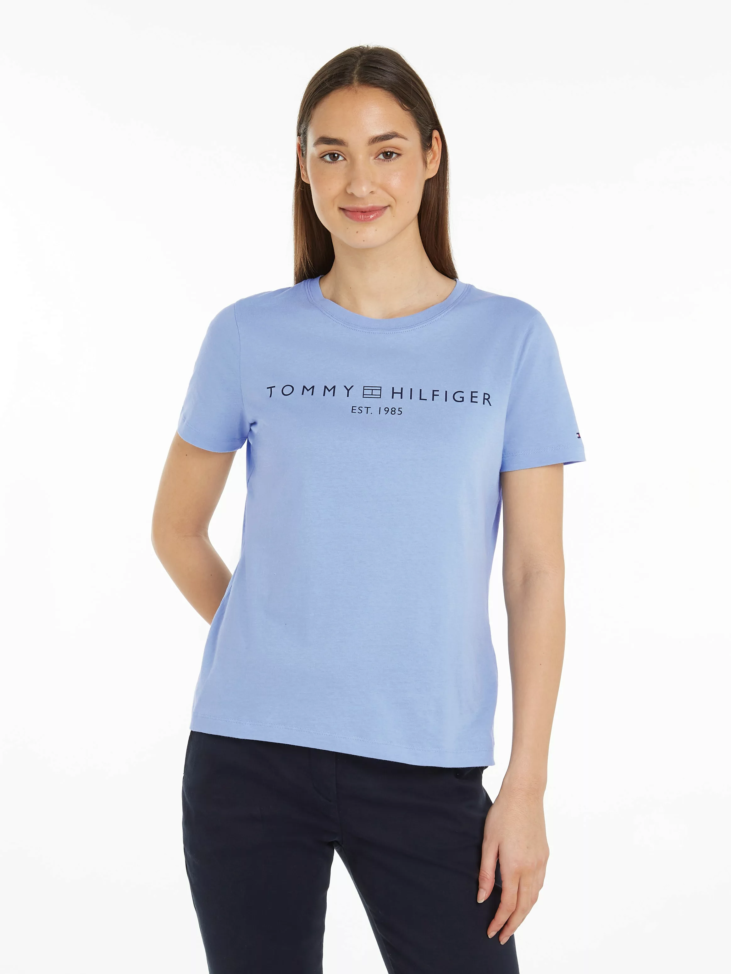 Tommy Hilfiger T-Shirt "REG CORP LOGO C-NK SS", mit Logoschriftzug günstig online kaufen