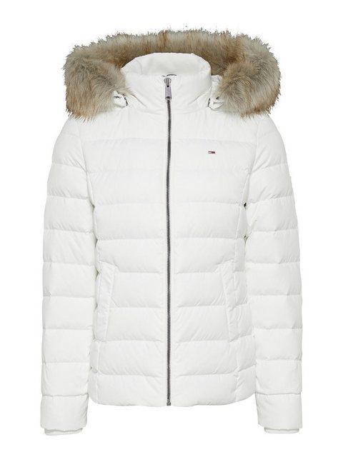 Tommy Jeans Daunenjacke BASIC HOODED DOWN JACKET mit Fellimitat an der Kapu günstig online kaufen