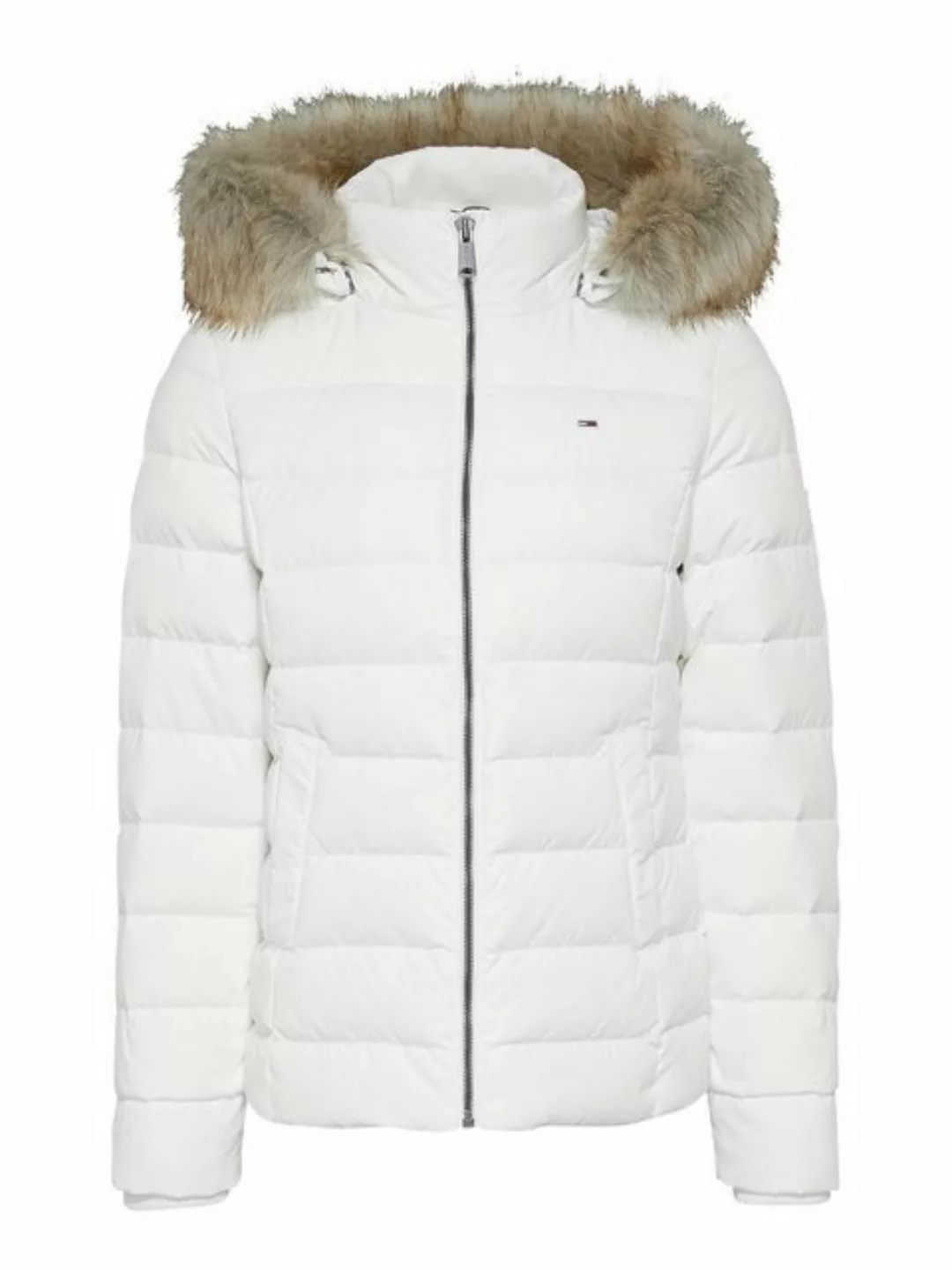 Tommy Jeans Daunenjacke BASIC HOODED DOWN JACKET mit Fellimitat an der Kapu günstig online kaufen