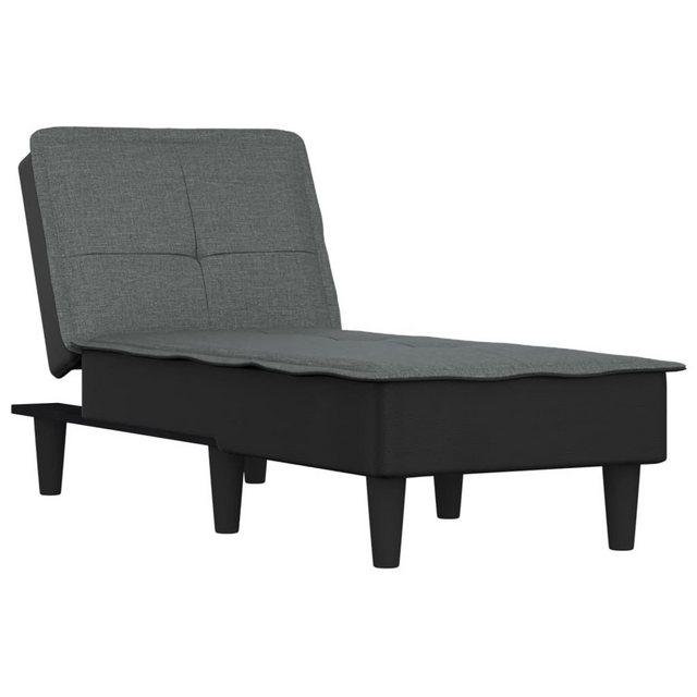 vidaXL Chaiselongue Chaiselongue Dunkelgrau Stoff, 1 Teile günstig online kaufen