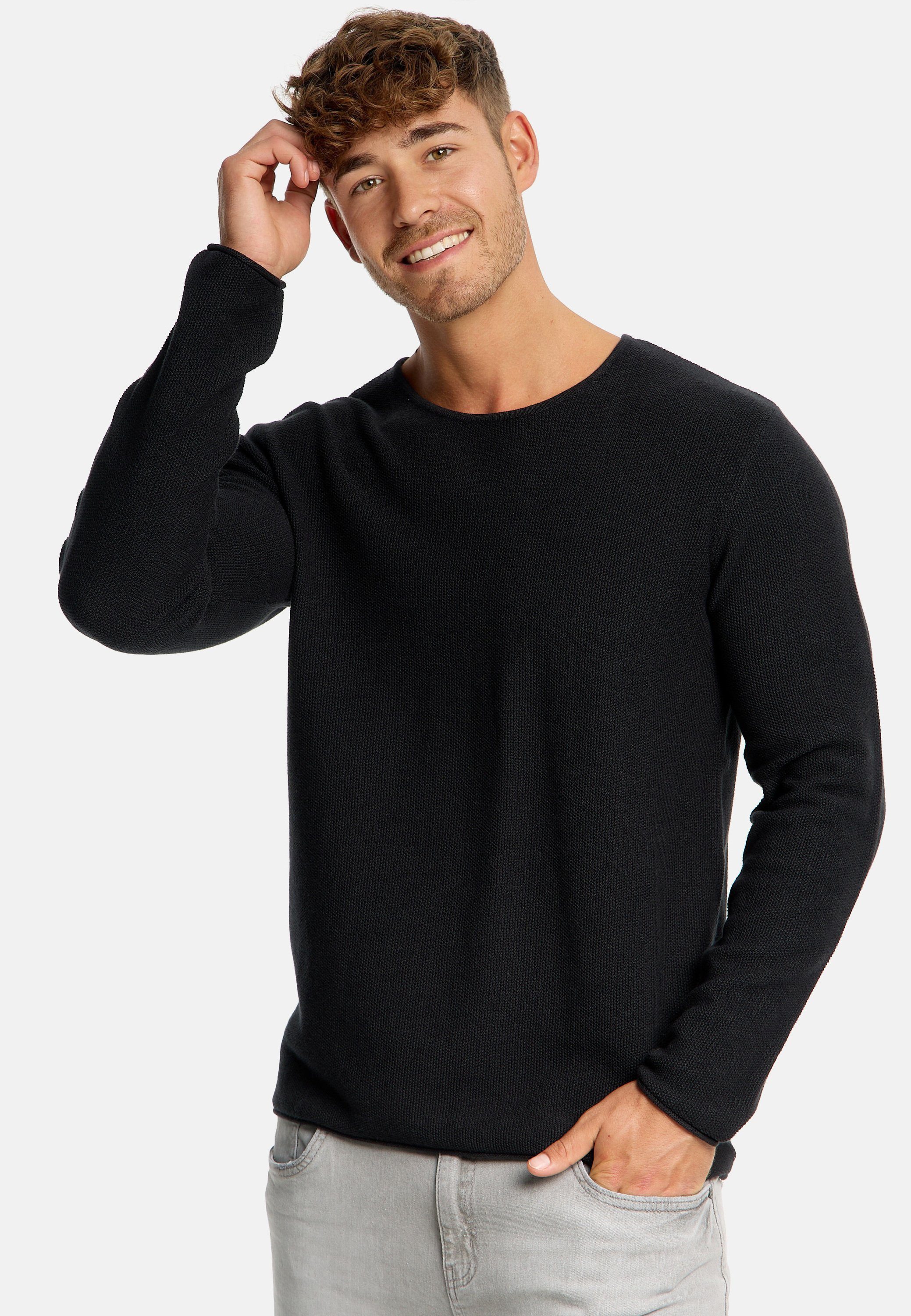 Indicode Strickpullover Loakim aus elastischer Baumwoll-Qualität, günstig online kaufen