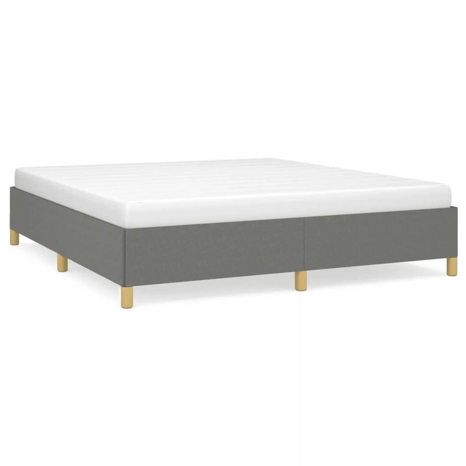 Vidaxl Boxspringbett Dunkelgrau 180x200 Cm Stoff günstig online kaufen