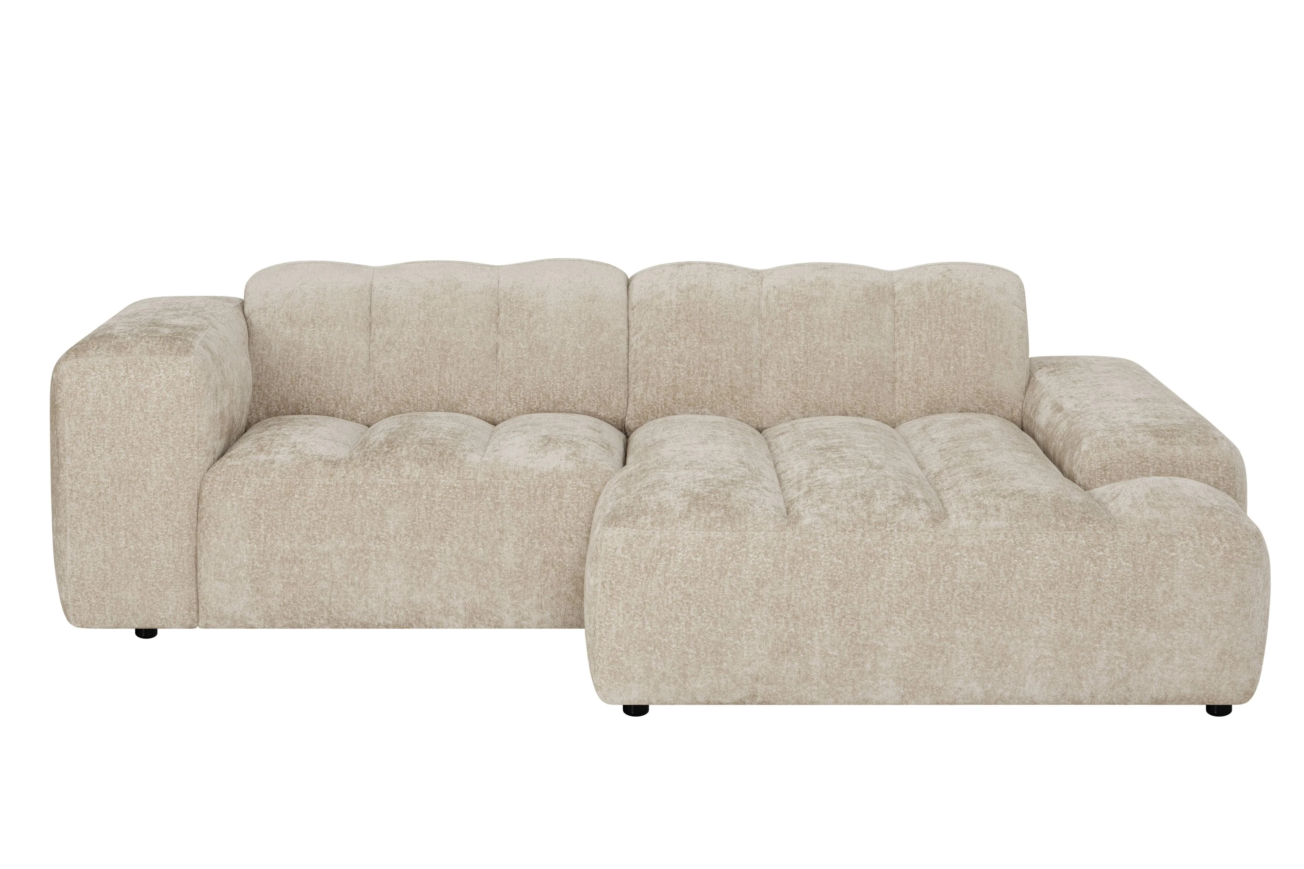 NADUVI Collection | Ecksofa Sandro rechts 2,5-Sitzer groß Chenille günstig online kaufen