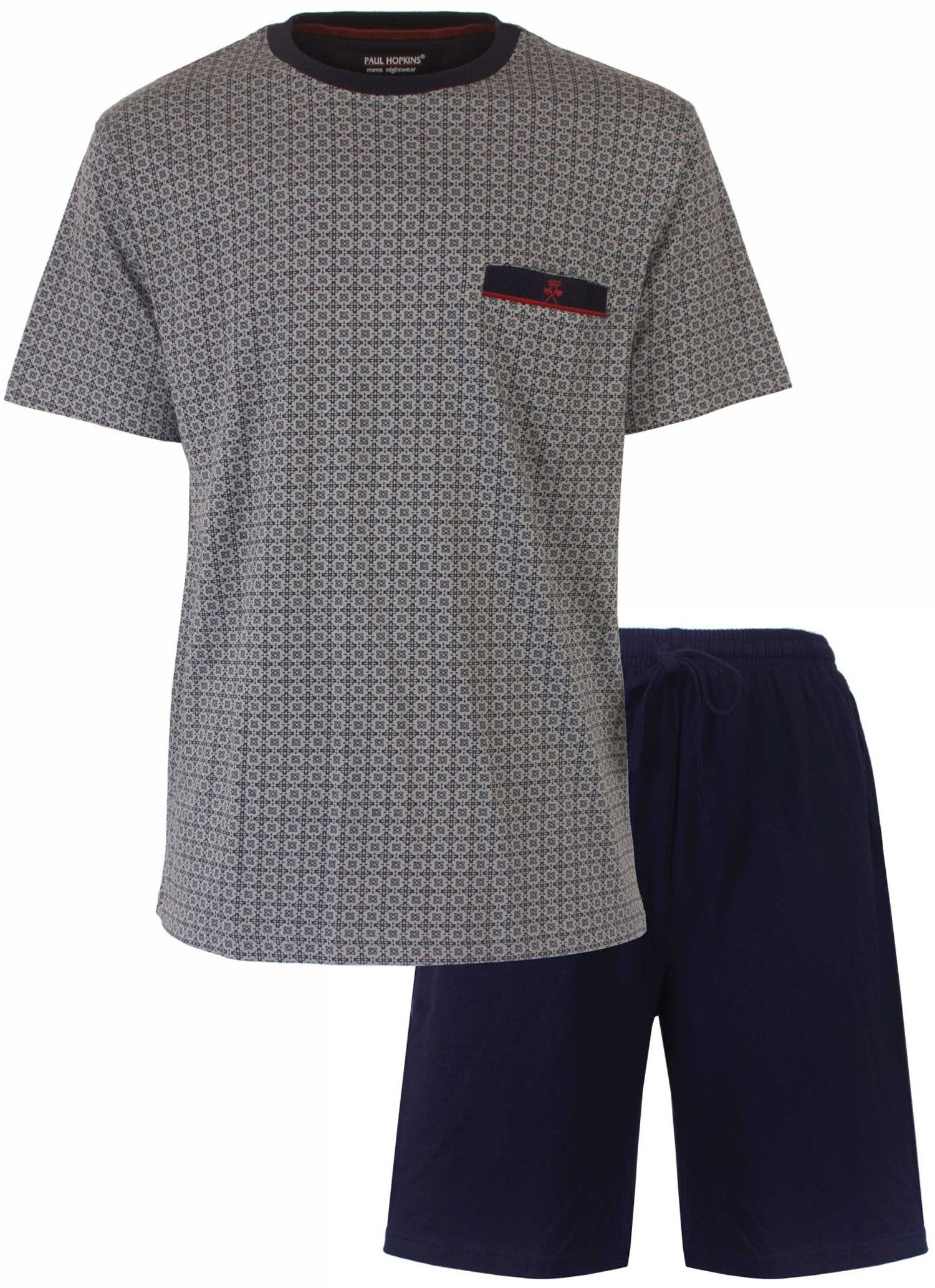 Paul Hopkins Schlafanzug Herren Pyjama kurz günstig online kaufen