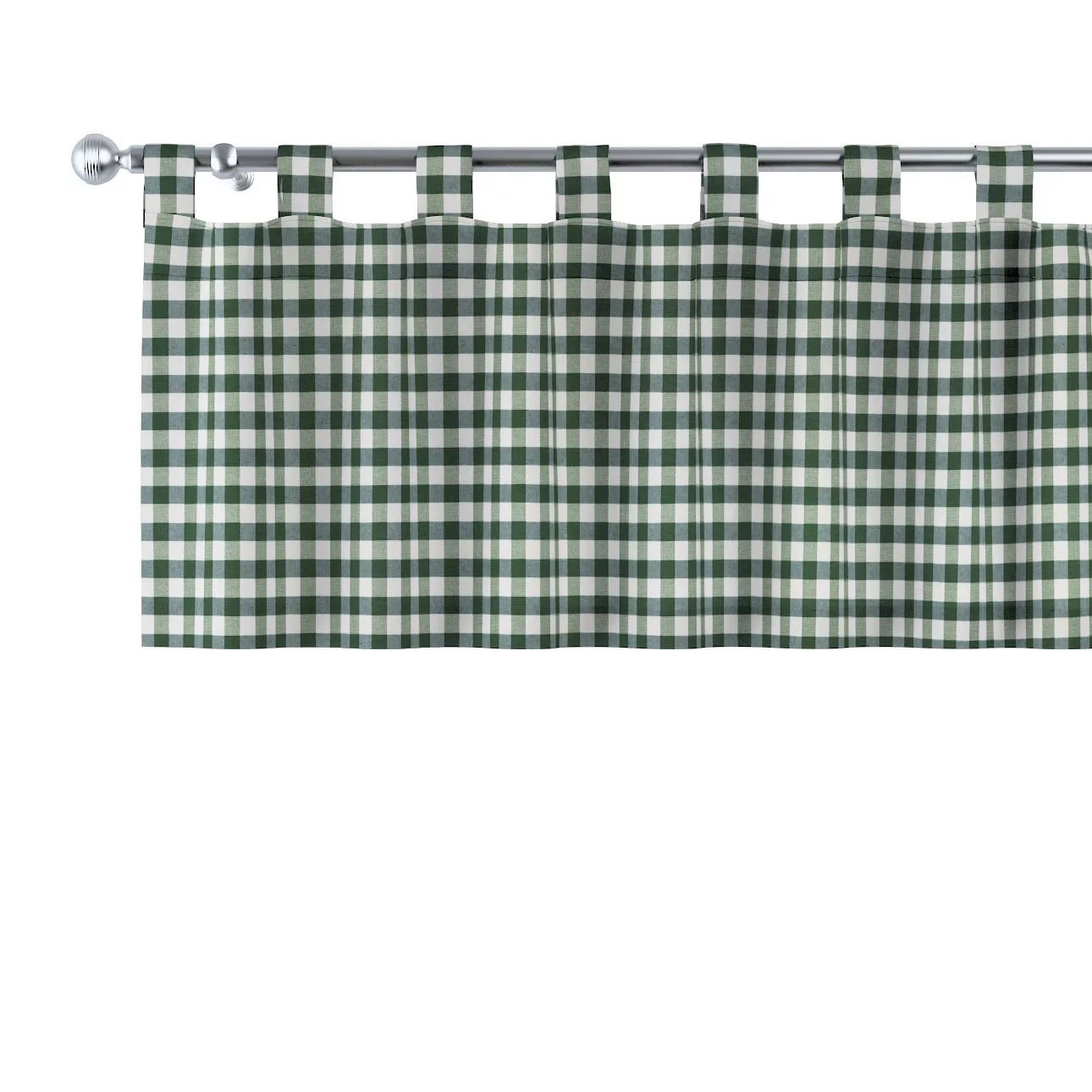 Kurzgardine mit Schlaufen, grün-ecru, 260 x 40 cm, Quadro (144-34) günstig online kaufen
