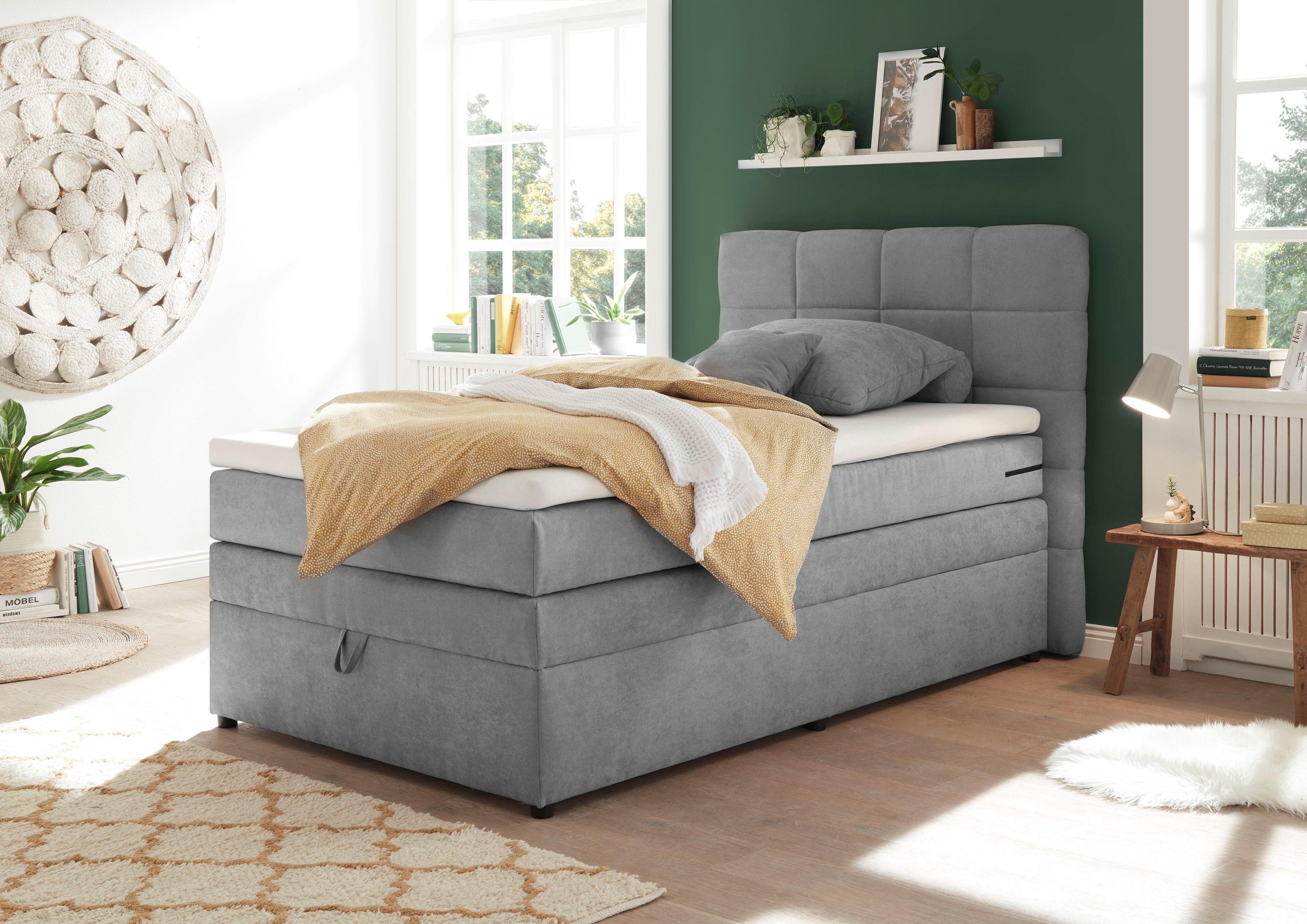 ED EXCITING DESIGN Boxspringbett Tacoma, inkl. günstig online kaufen