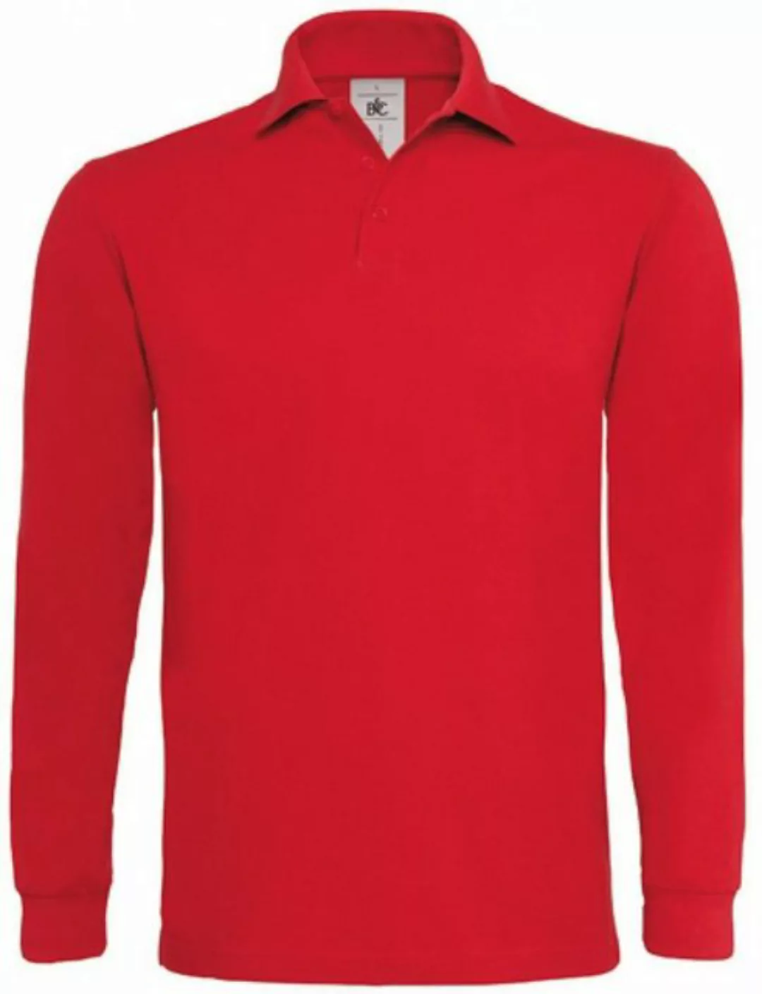 B&C Langarm-Poloshirt Poloshirt Heavymill Longsleeve / Unisex günstig online kaufen