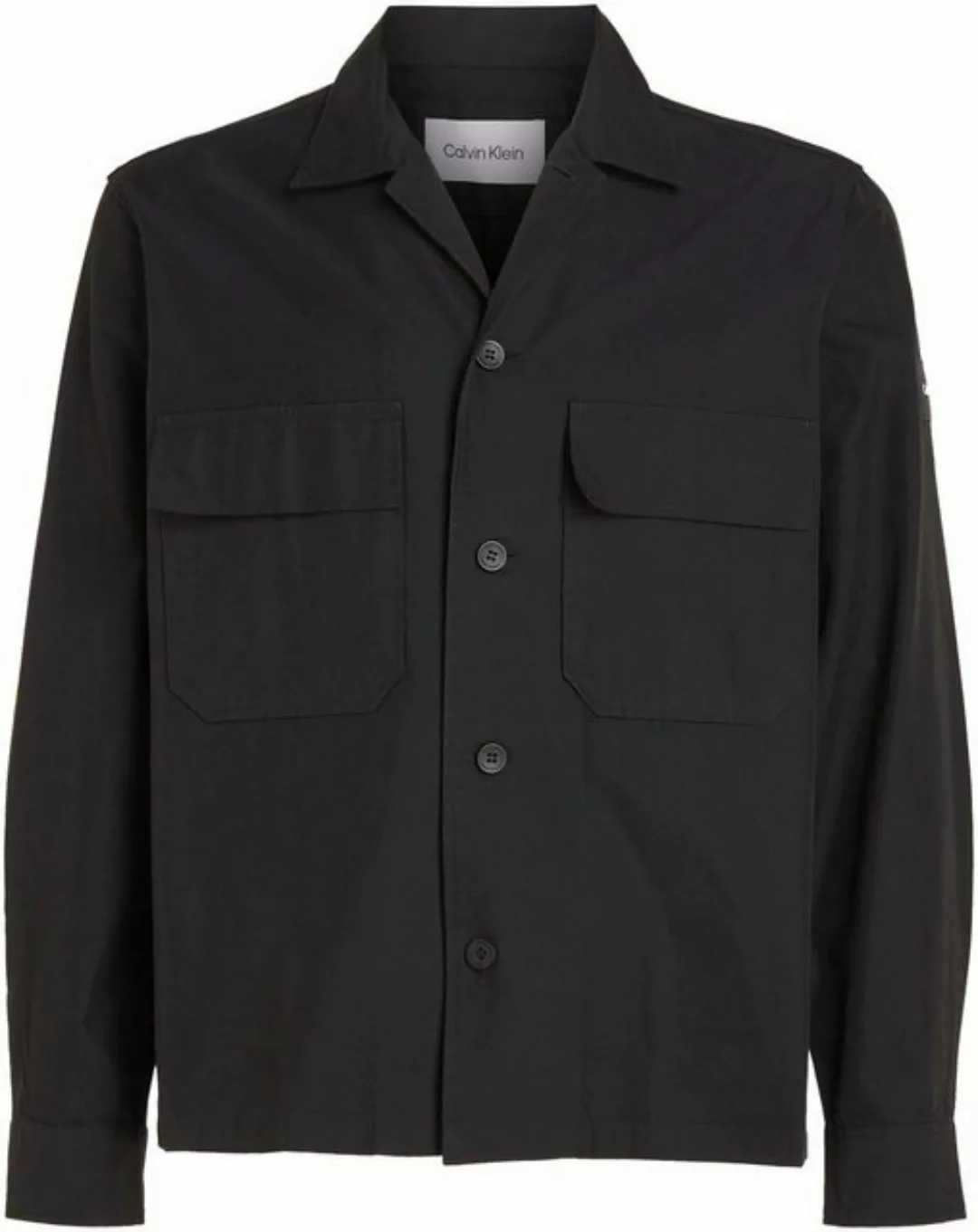 Calvin Klein Langarmhemd COTTON NYLON OVERSHIRT mit aufgesetzten Brusttasch günstig online kaufen