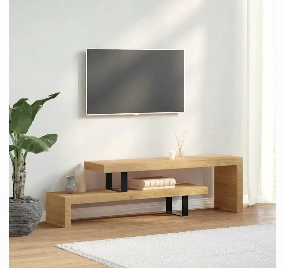 furnicato TV-Schrank TV-Lowboard Massivholz Mango (1-St) günstig online kaufen