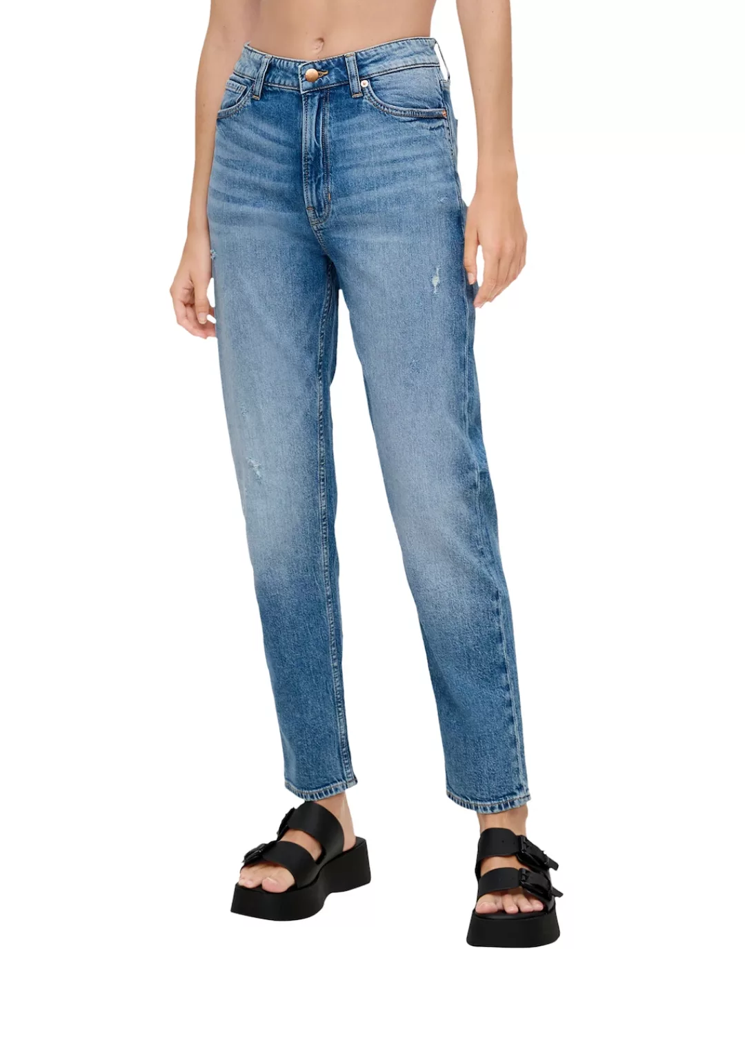 QS 5-Pocket-Jeans, mit geradem Beinverlauf günstig online kaufen