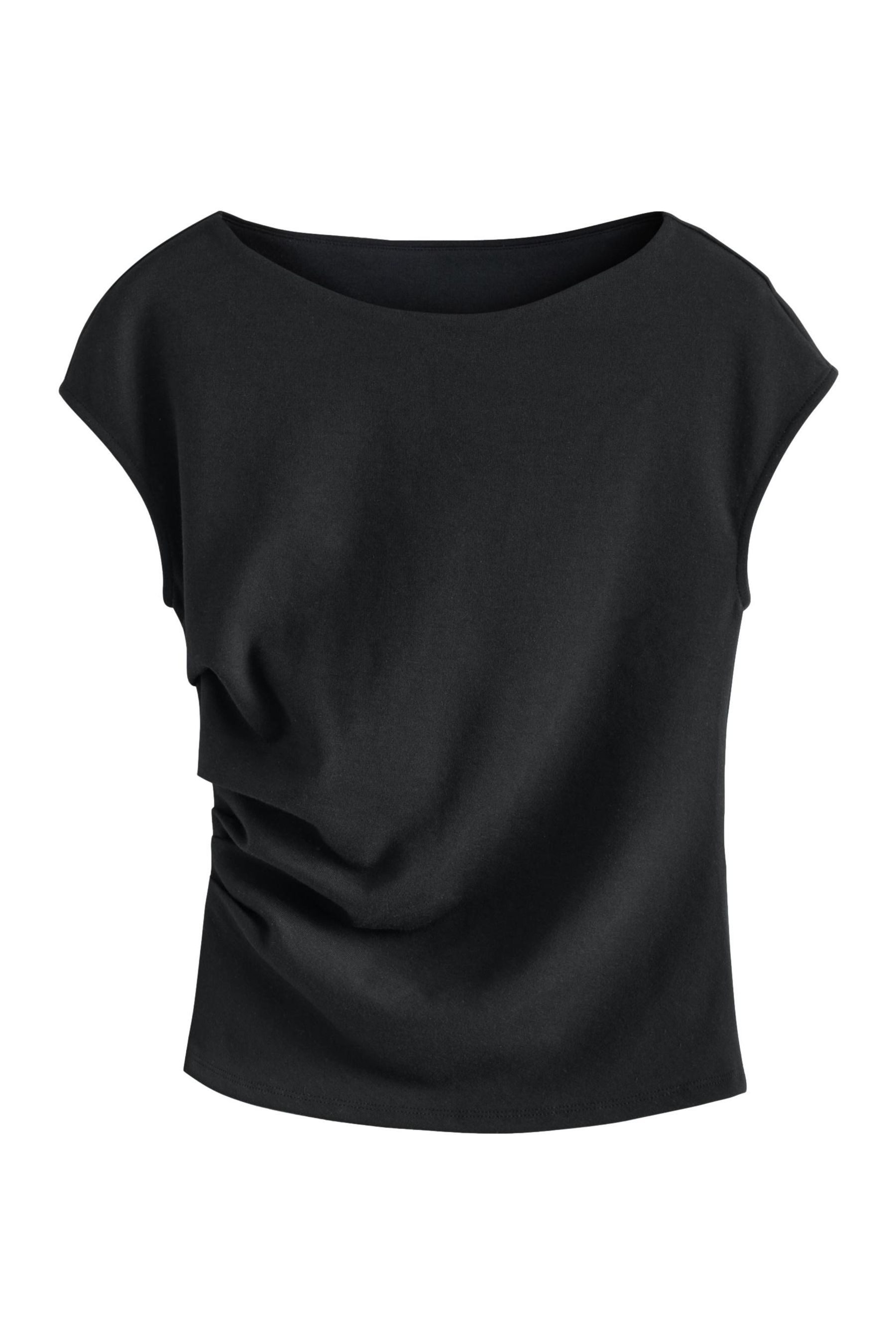 Next T-Shirt Drapiertes T-Shirt aus Jersey günstig online kaufen