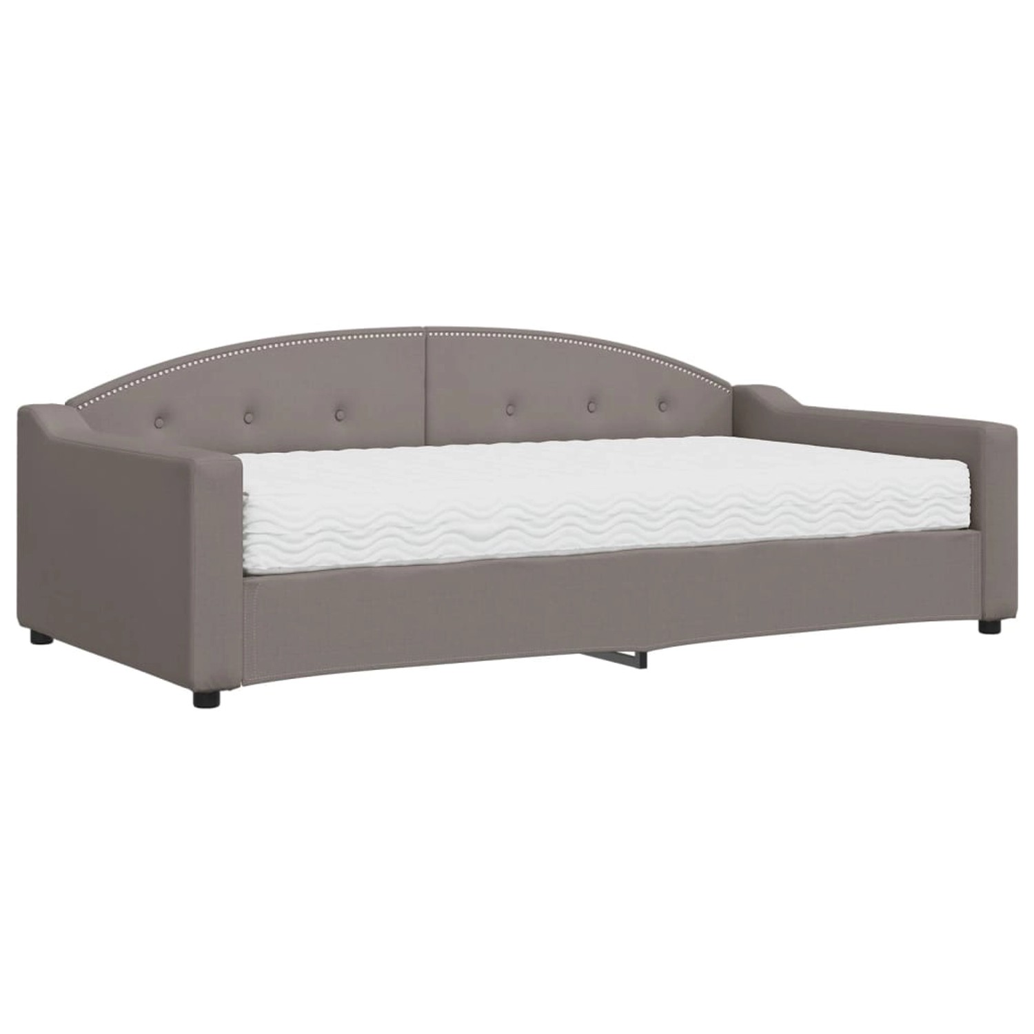 vidaXL Tagesbett mit Matratze Taupe 100x200 cm Stoff1881250 günstig online kaufen