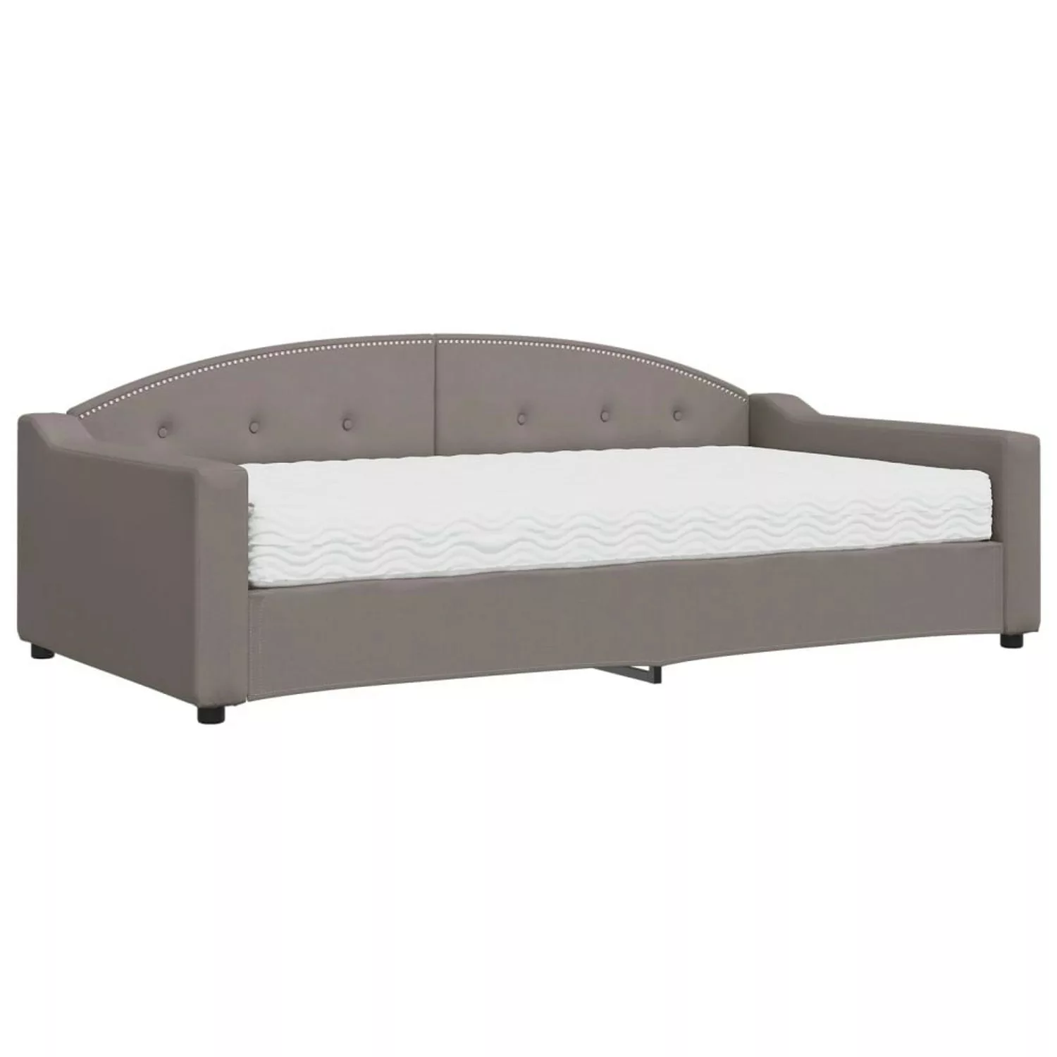 vidaXL Tagesbett mit Matratze Taupe 100x200 cm Stoff1881250 günstig online kaufen