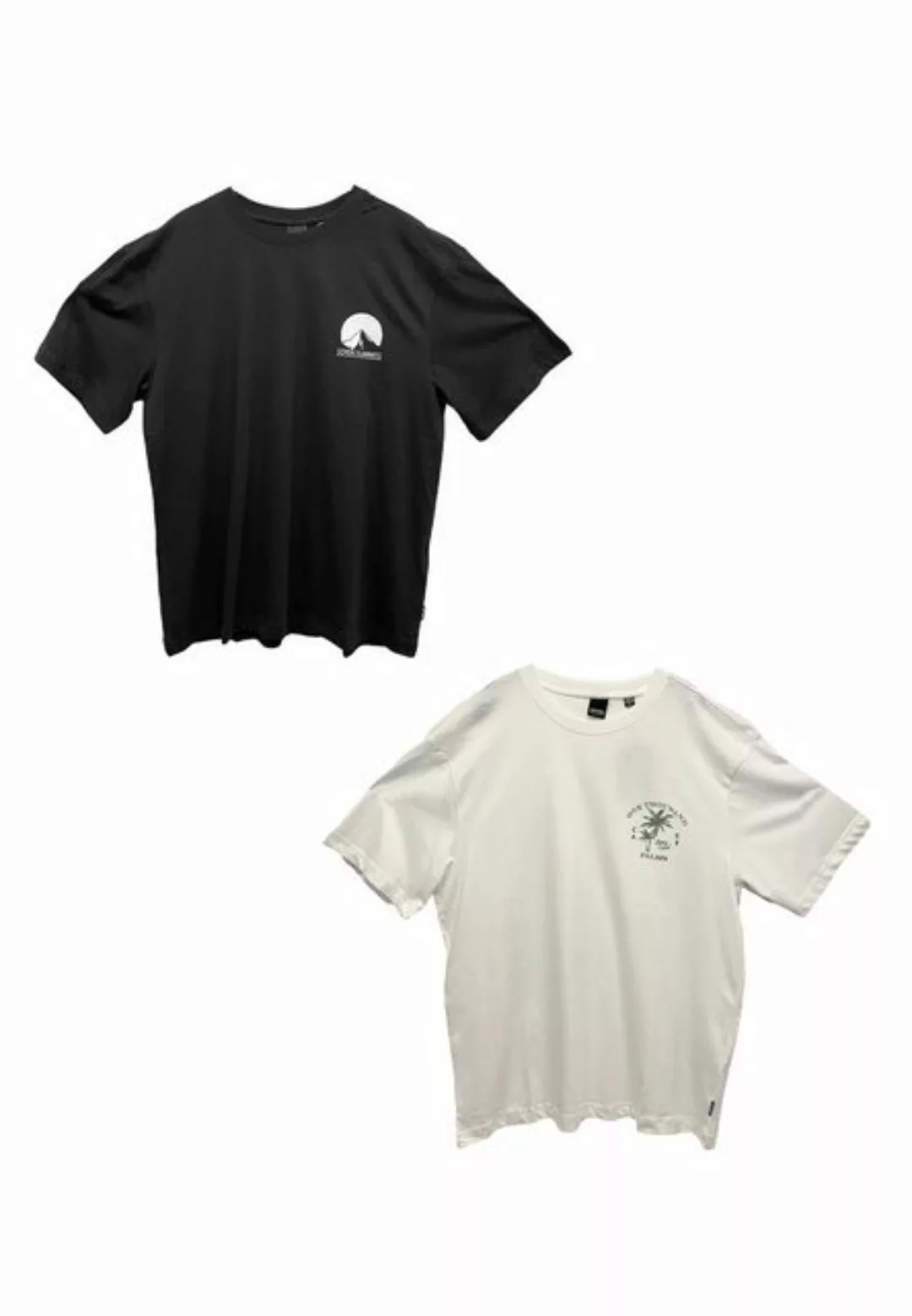 ONLY & SONS T-Shirt T-Shirt 2er-Set locker geschnitten Rundhals Kurzarm (2- günstig online kaufen