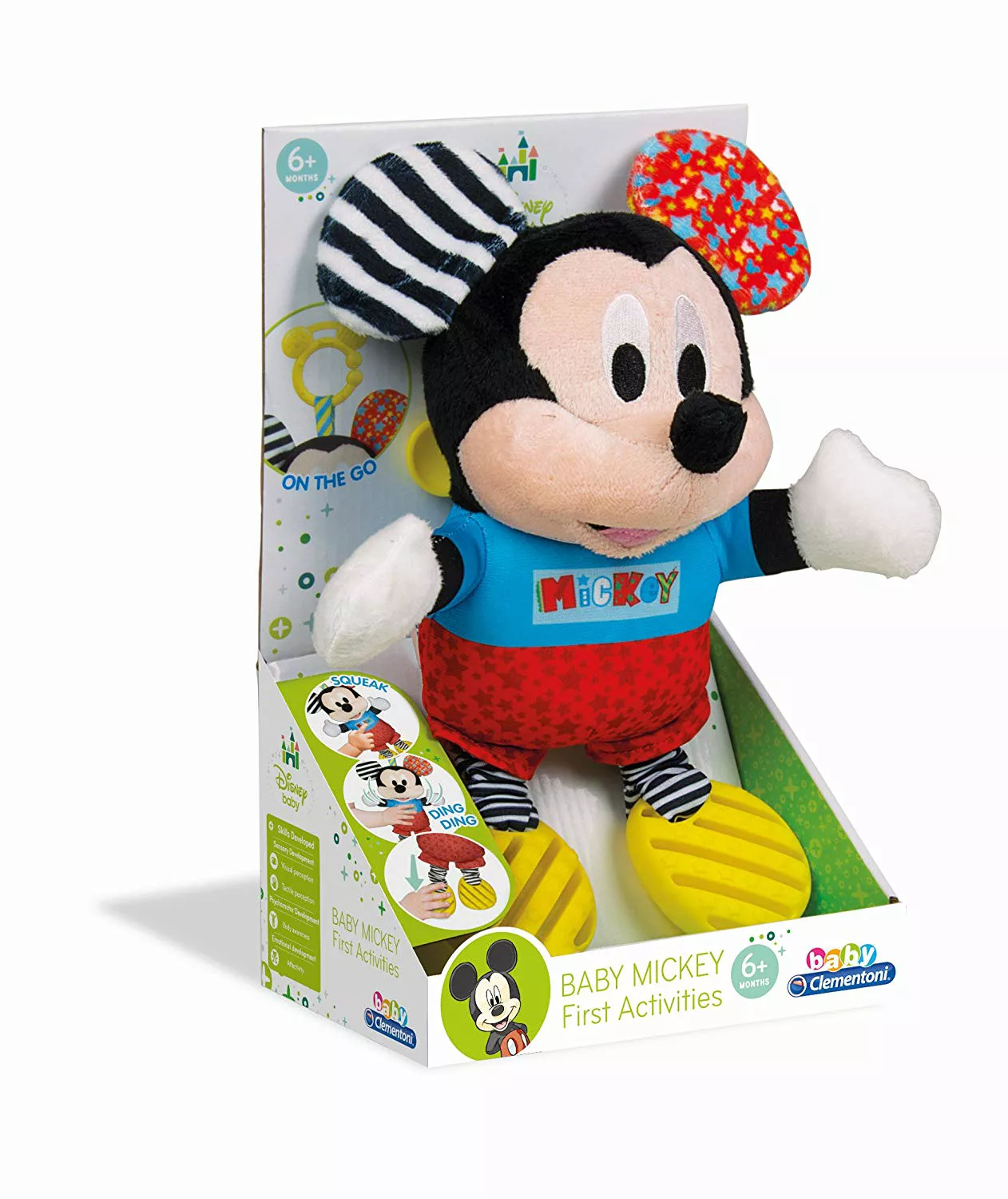Disney Baby - Plüsch Mickey Mit Beißring - Erste Aktivitäten günstig online kaufen