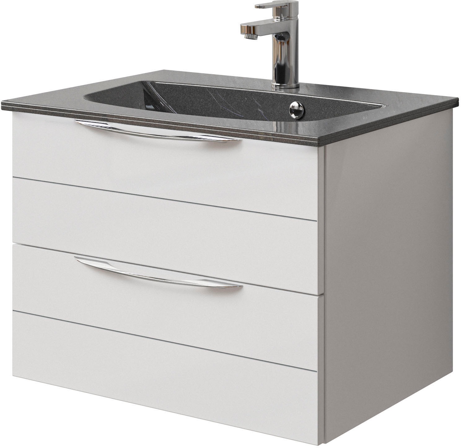 Saphir Waschtisch "Serie 6025 Mineralmarmor-Waschtisch mit Unterschrank, 67 günstig online kaufen