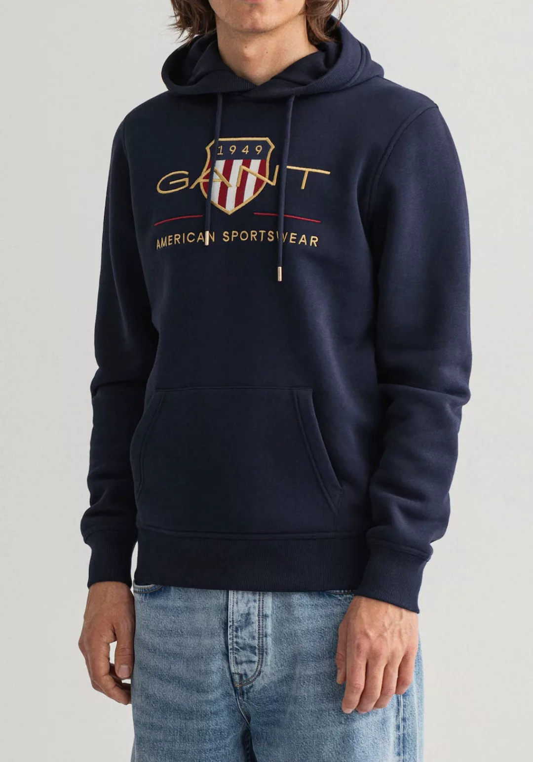 Gant Hoodie "ARCHIVE SHIELD HOODIE", mit plakativer Markenlogo-Stickerei günstig online kaufen