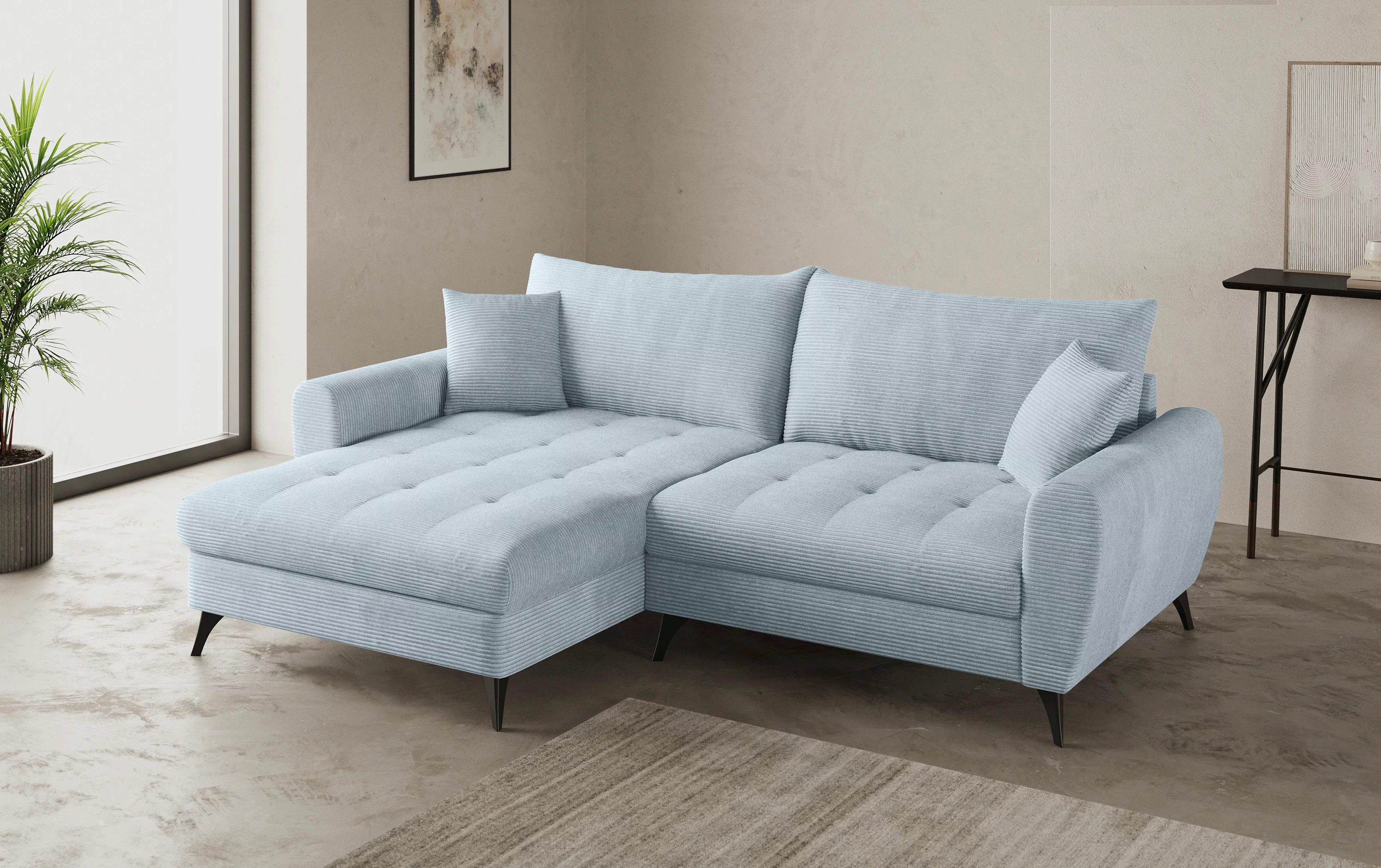 Home affaire Ecksofa "Blackburn II, L-Form", Mit Kaltschaumpolsterung bis 1 günstig online kaufen