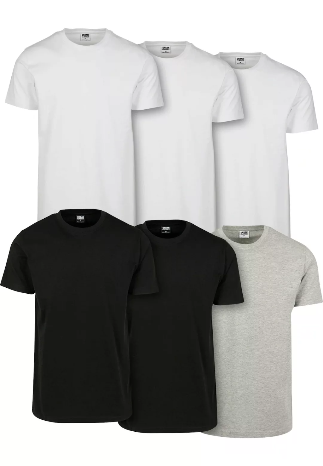 URBAN CLASSICS T-Shirt "Urban Classics Herren Basic Tee 6-Pack" günstig online kaufen