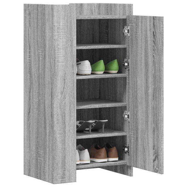 vidaXL Schuhschrank Schuhregal Schuhschrank Grau Sonoma 52x37,5x100 cm Holz günstig online kaufen